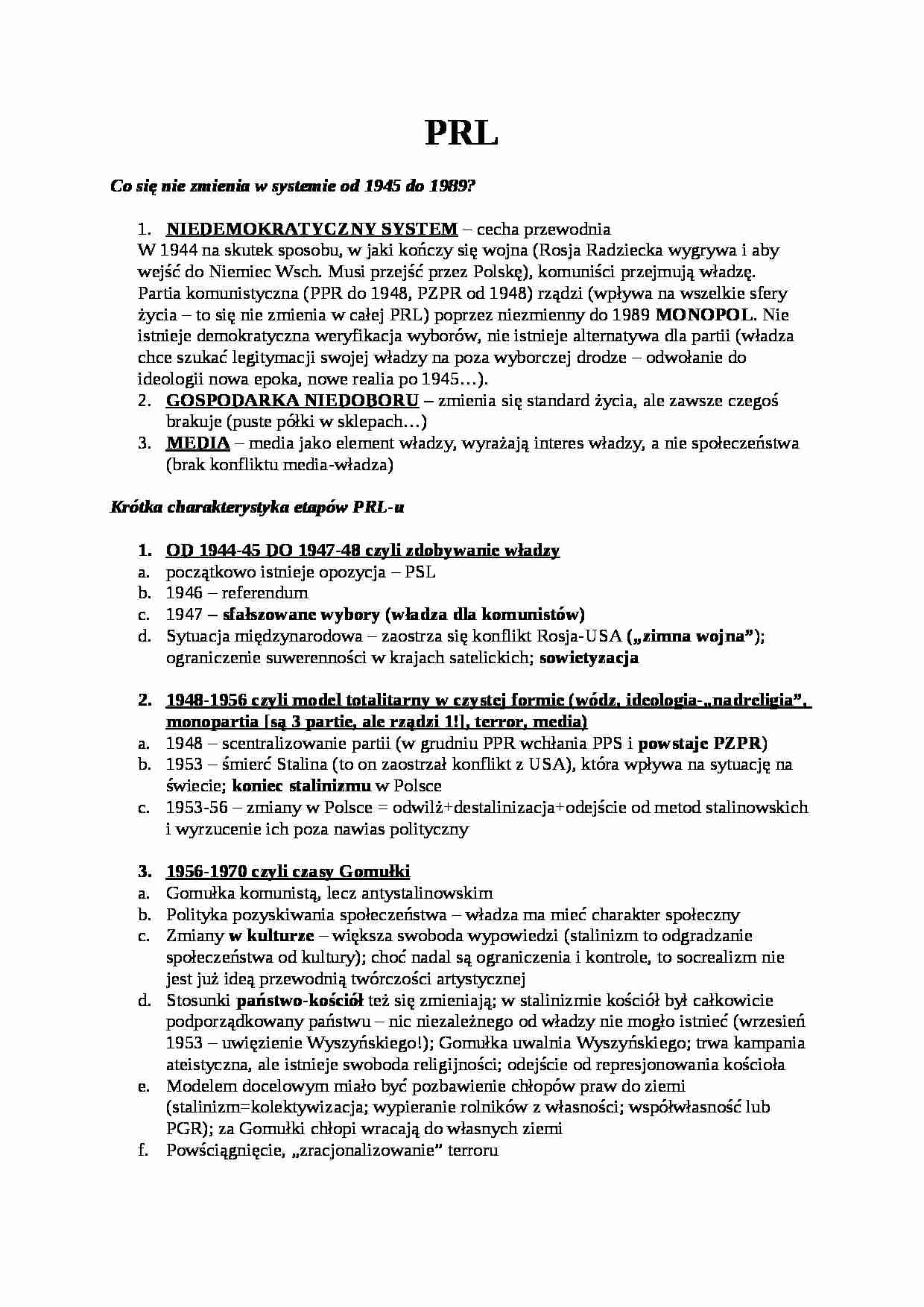 PRL w pigułce - strona 1