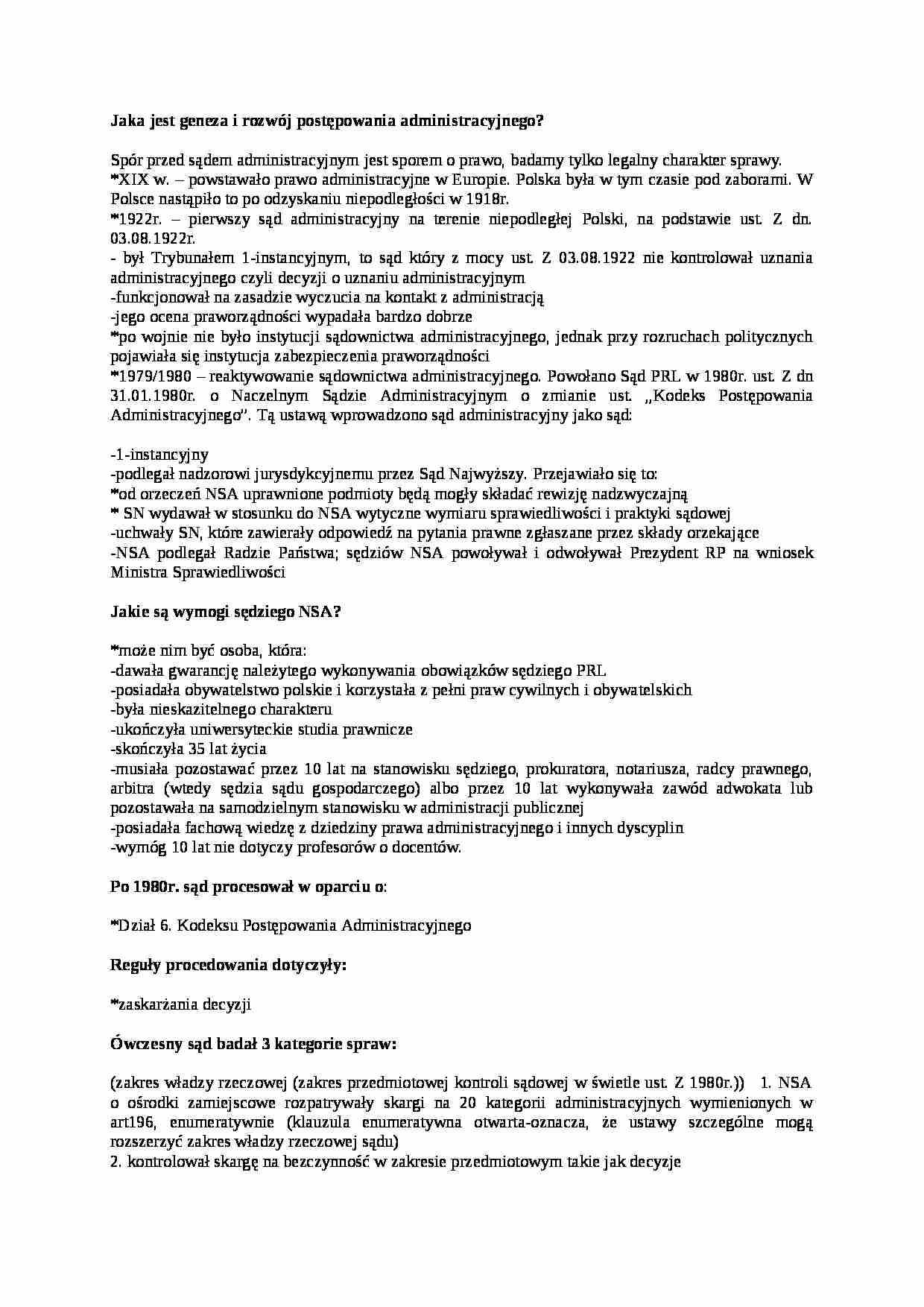 Postępowanie sądowo-administracyjne-pytania 2 - strona 1
