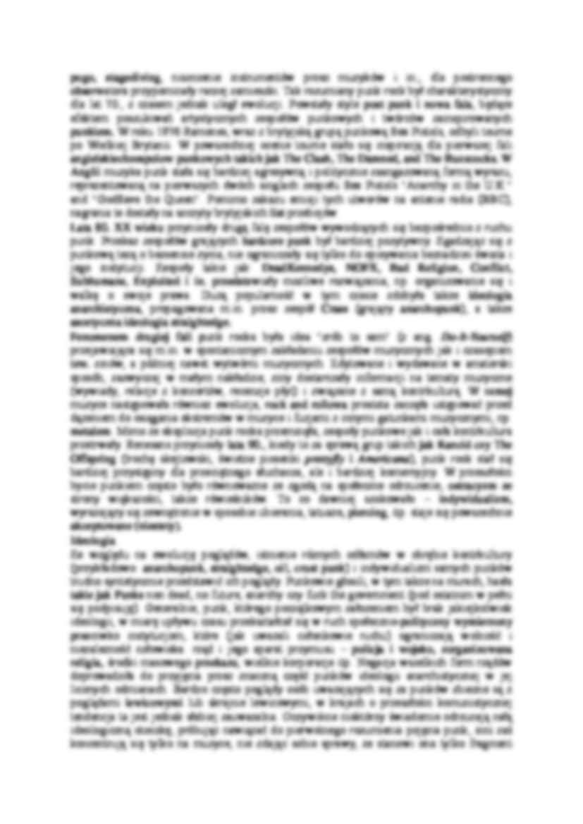 Narodziny i ewolucja ruchu punk w Wielkiej Brytanii i Polsce - strona 2