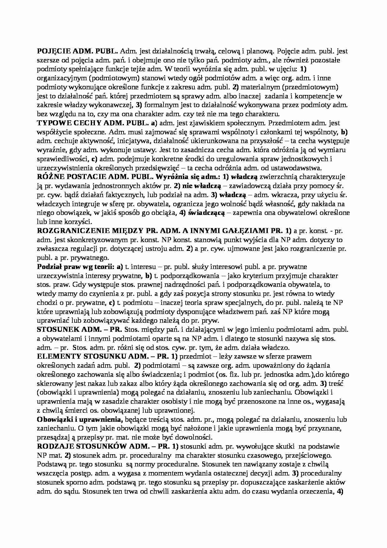 notatki z uczelni - Prawo  - strona 1