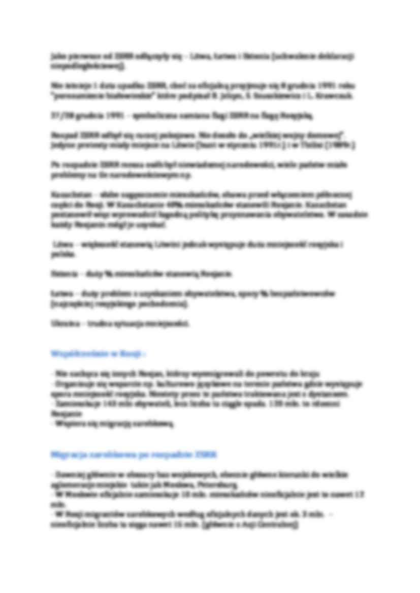 Procesy migracyjne na obszarze byłego ZSRR - strona 2