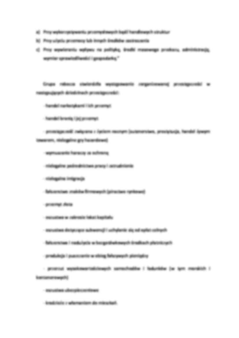 Przestępczość zorganizowana - opracowanie - strona 2