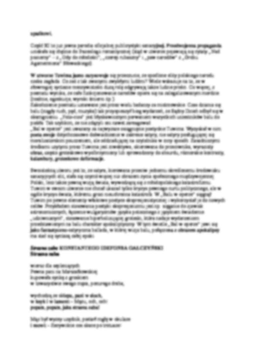Groteska, parodia, drwina w poezji międzywojennej - strona 3