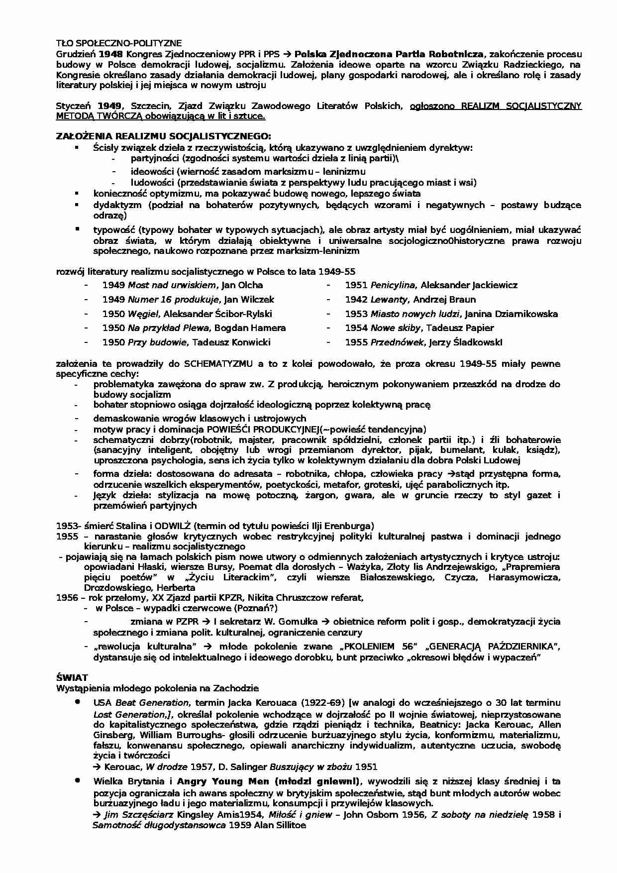 Założenia realizmu socjalistycznego - strona 1