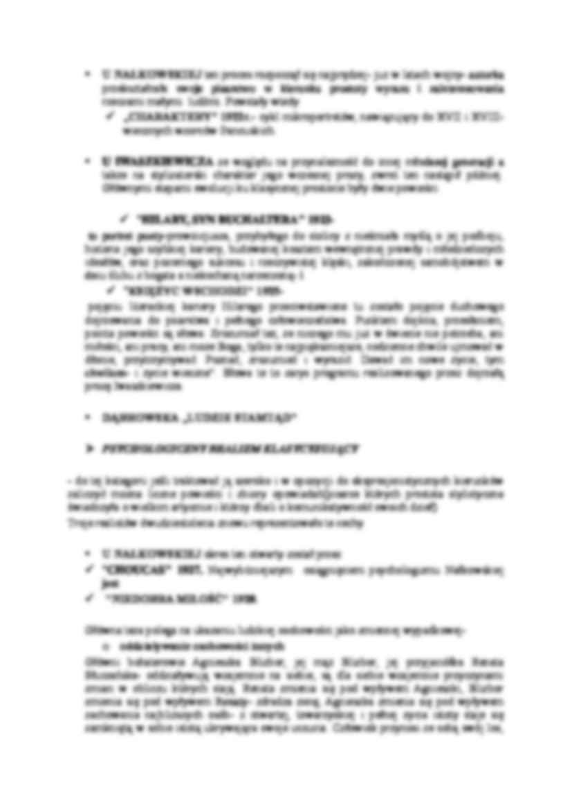 Proza psychologiczna w okresie międzywojennym - Realizm psychologiczny - strona 2