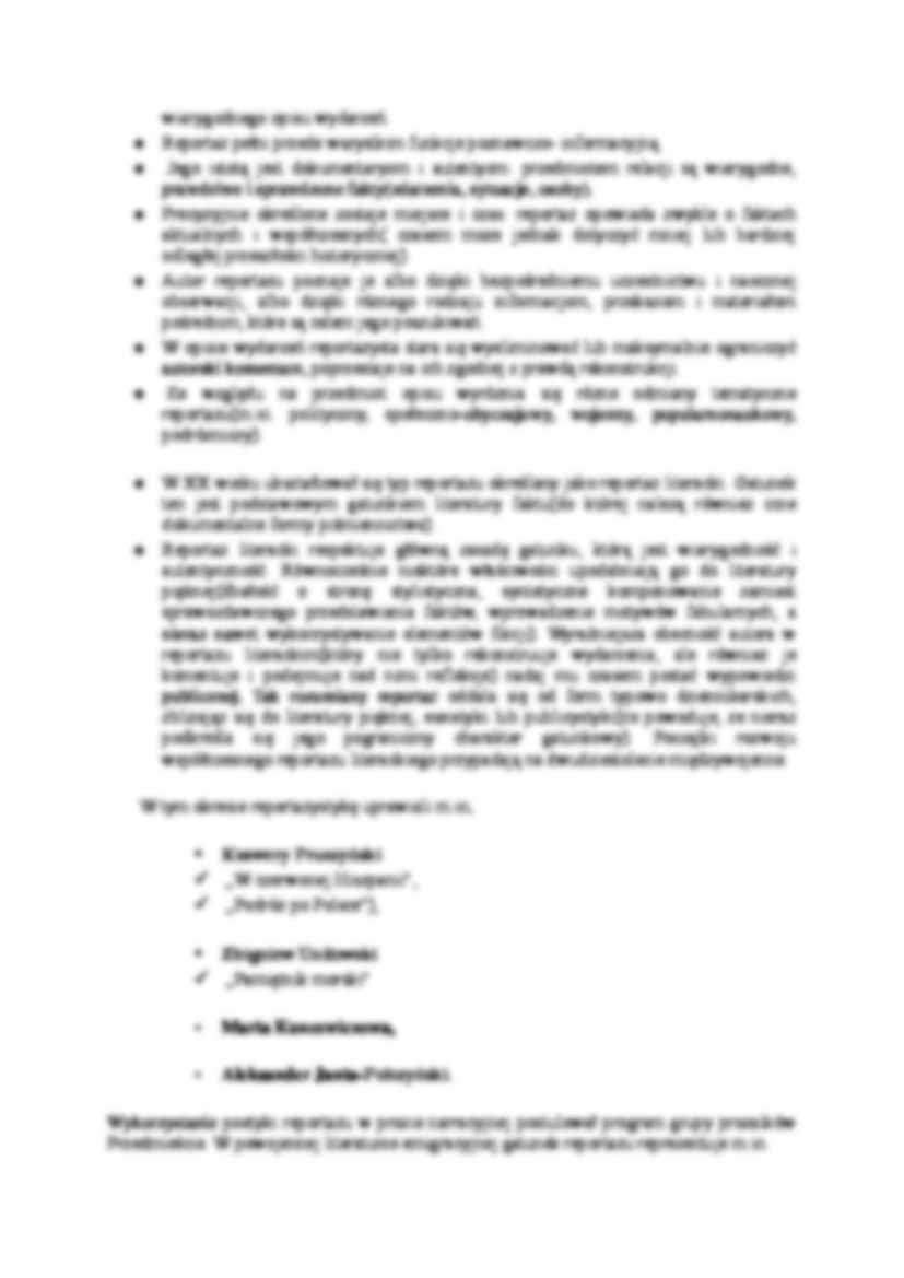 Reportaż i felieton - literatura współczesna - strona 3