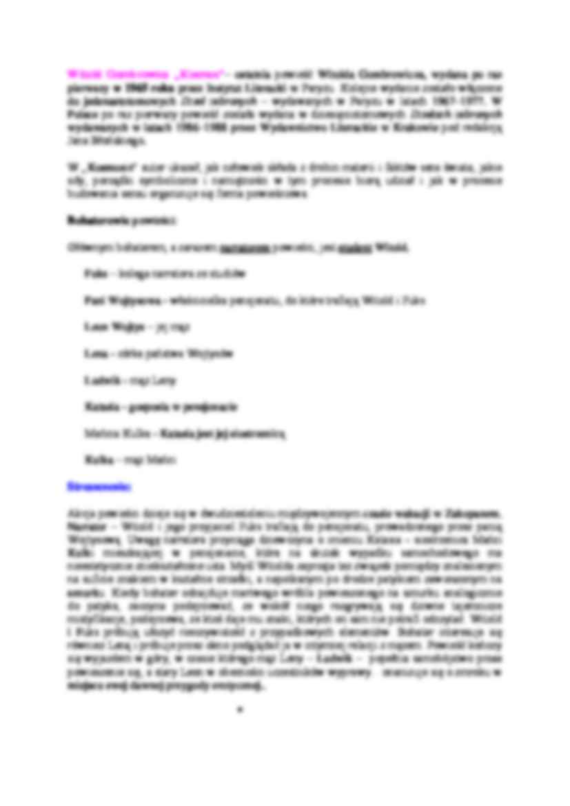 Witold Gombrowicz - twórczość - strona 3