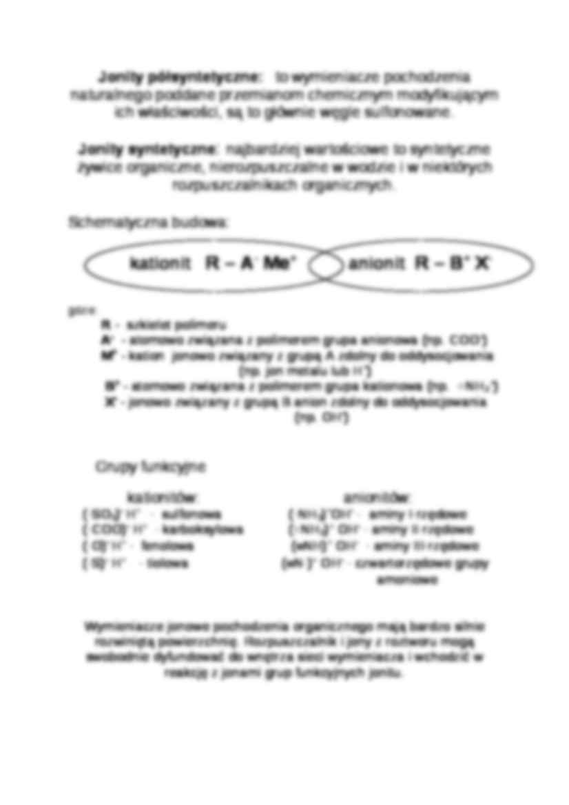 Adsorpcja jonowymienna - definicja - strona 3