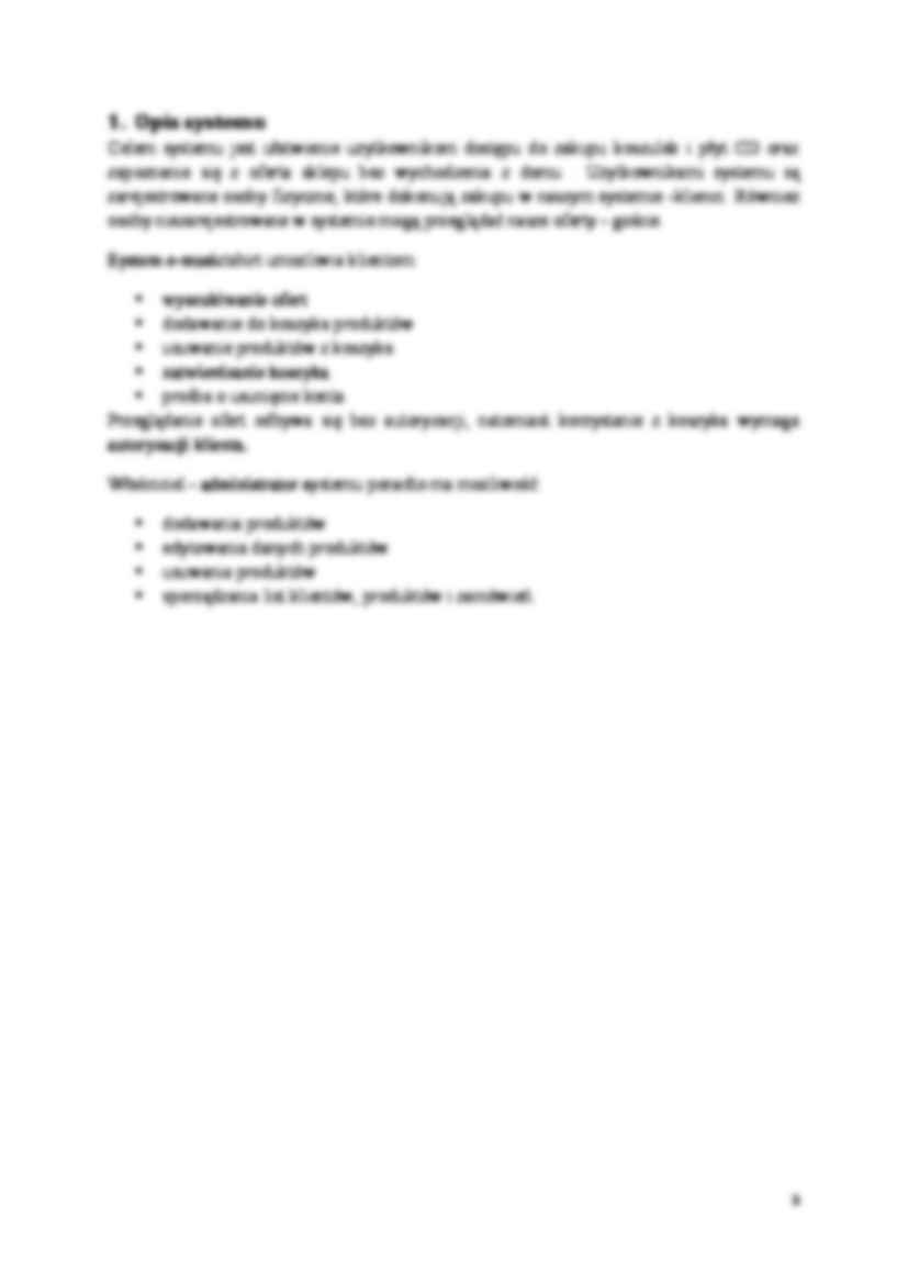 Projektowanie systemów informatycznych - Diagram przypadków użycia - strona 3