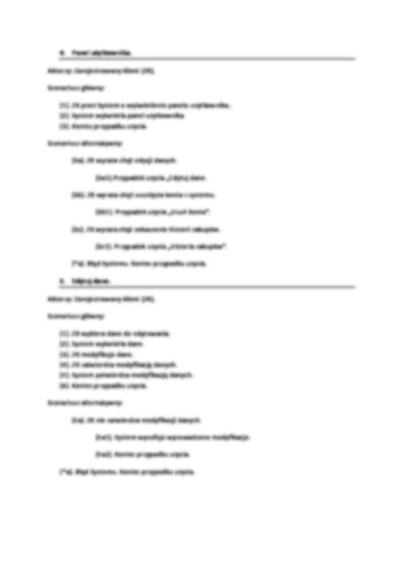 Scenariusze - modelowanie projektowe - strona 2