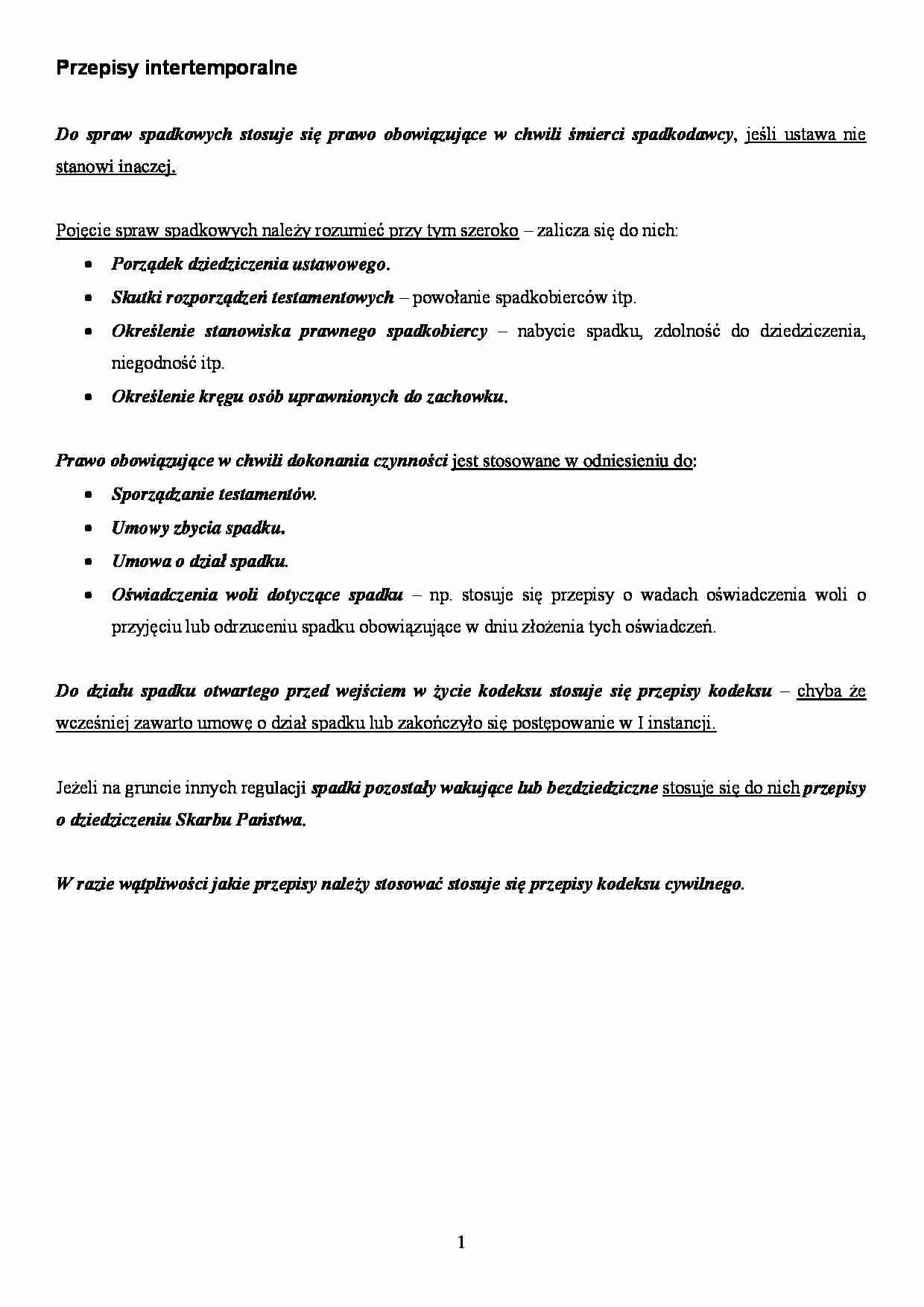 Przepisy intertemporalne - strona 1