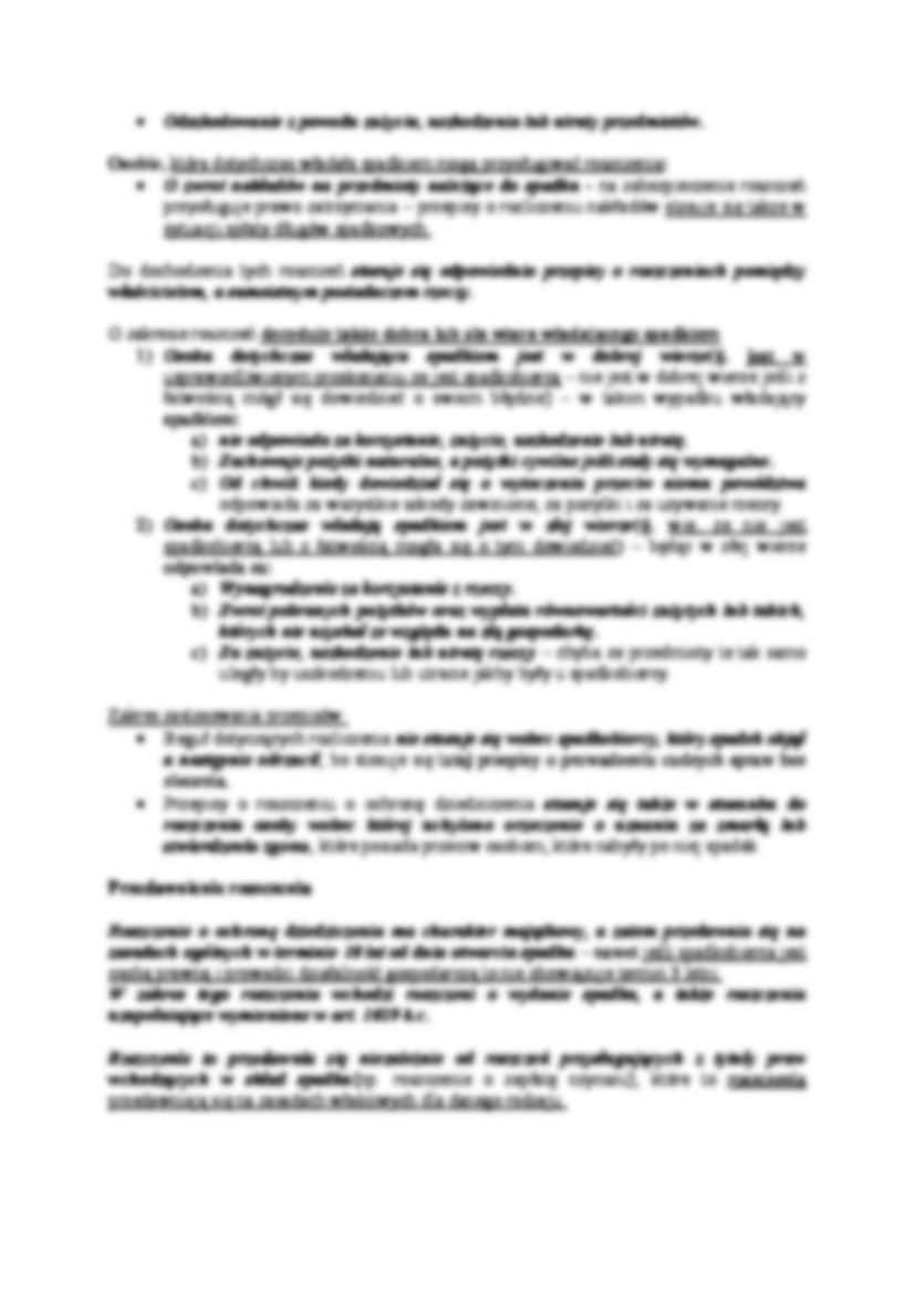 Roszczenia o wydanie spadku - strona 2