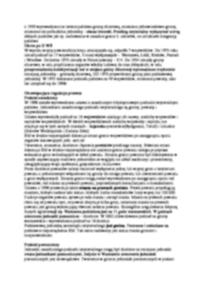 Pojęcie i rodzaje podziałów terytorialnych - strona 2
