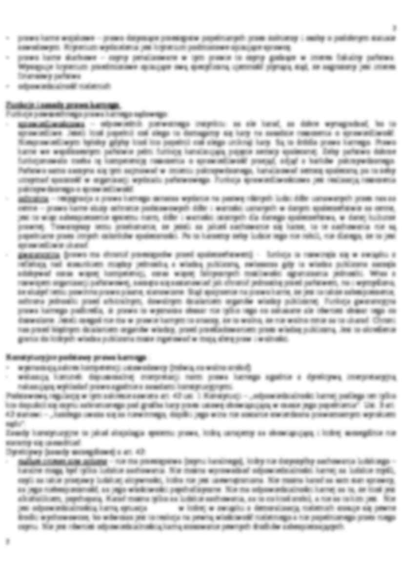 prawo karne opracowanie - Prawo - strona 2