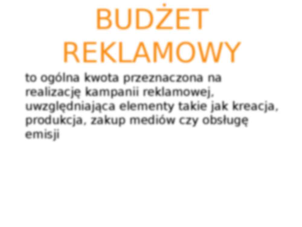 Budżet reklamowy - prezentacja - strona 2