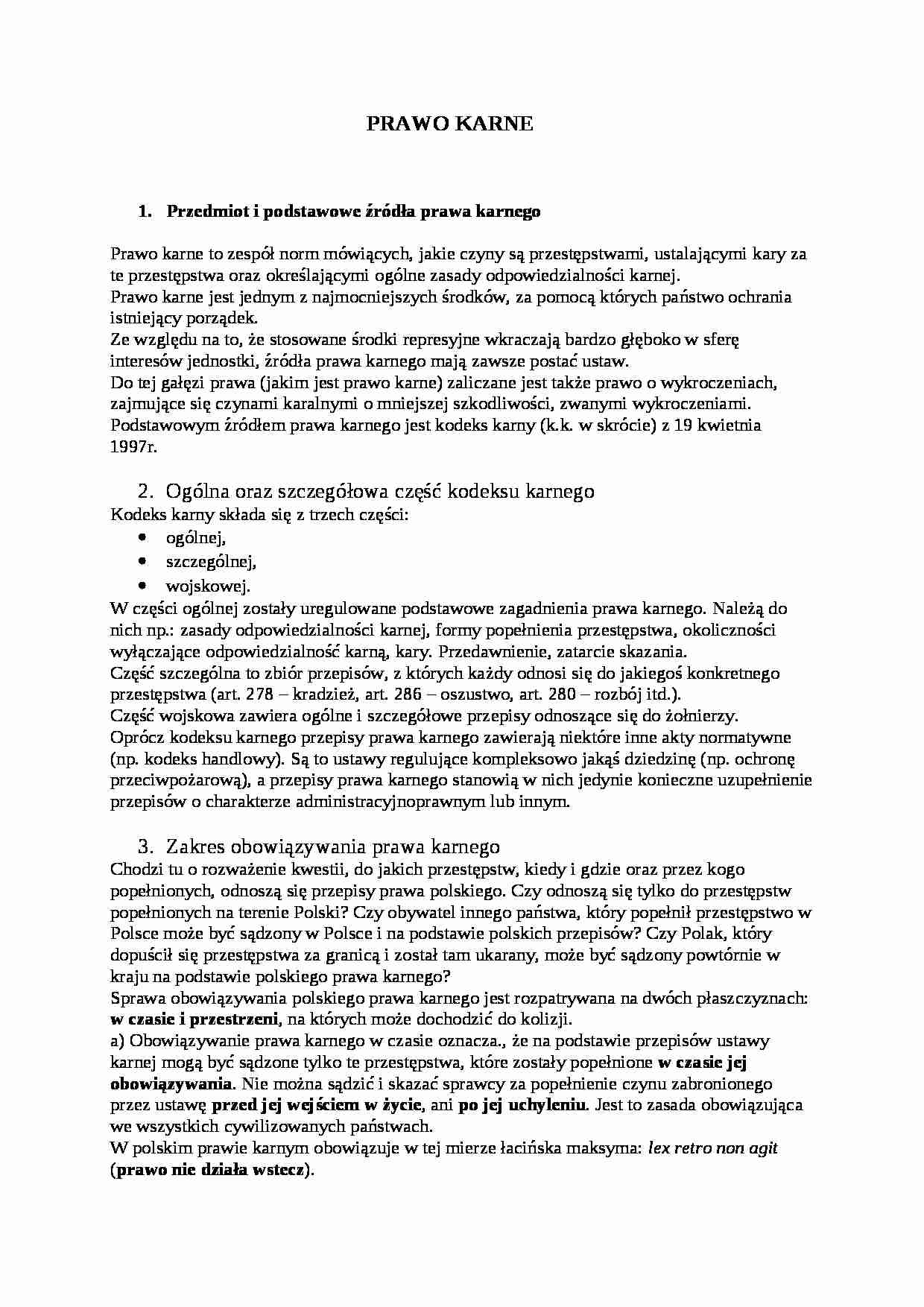 prawo karne(1) - Prawo  - strona 1