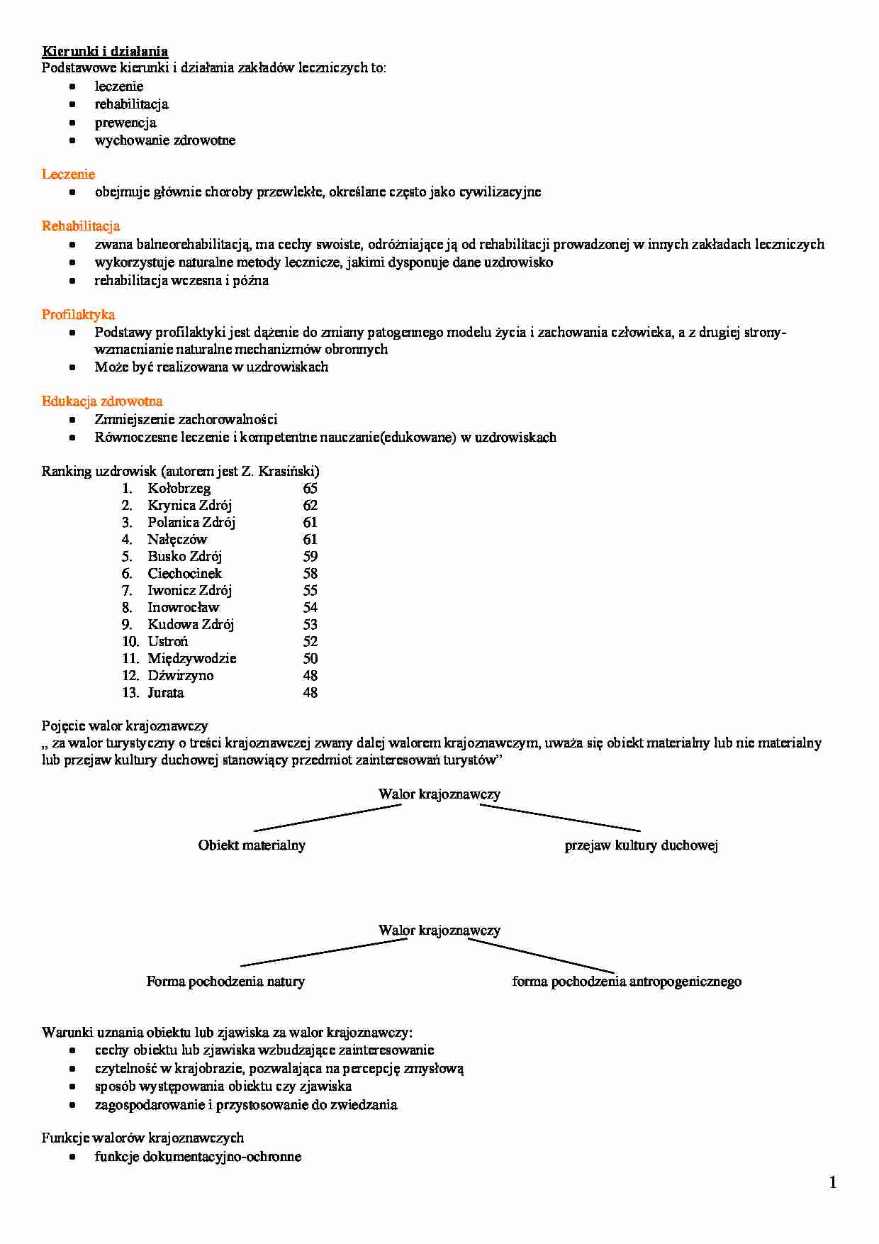 Kierunki i działania - strona 1