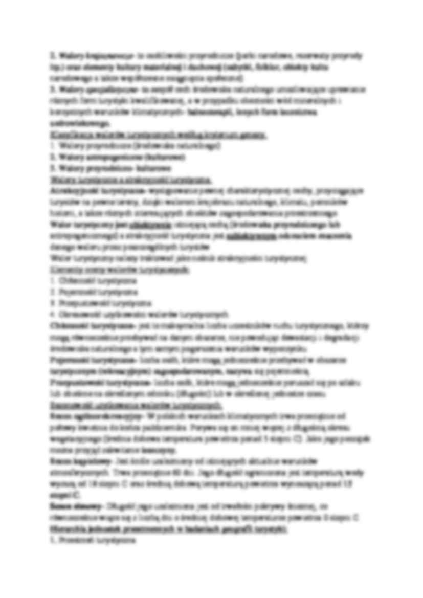 Podstawowe pojęcia w geografii turystycznej - strona 2