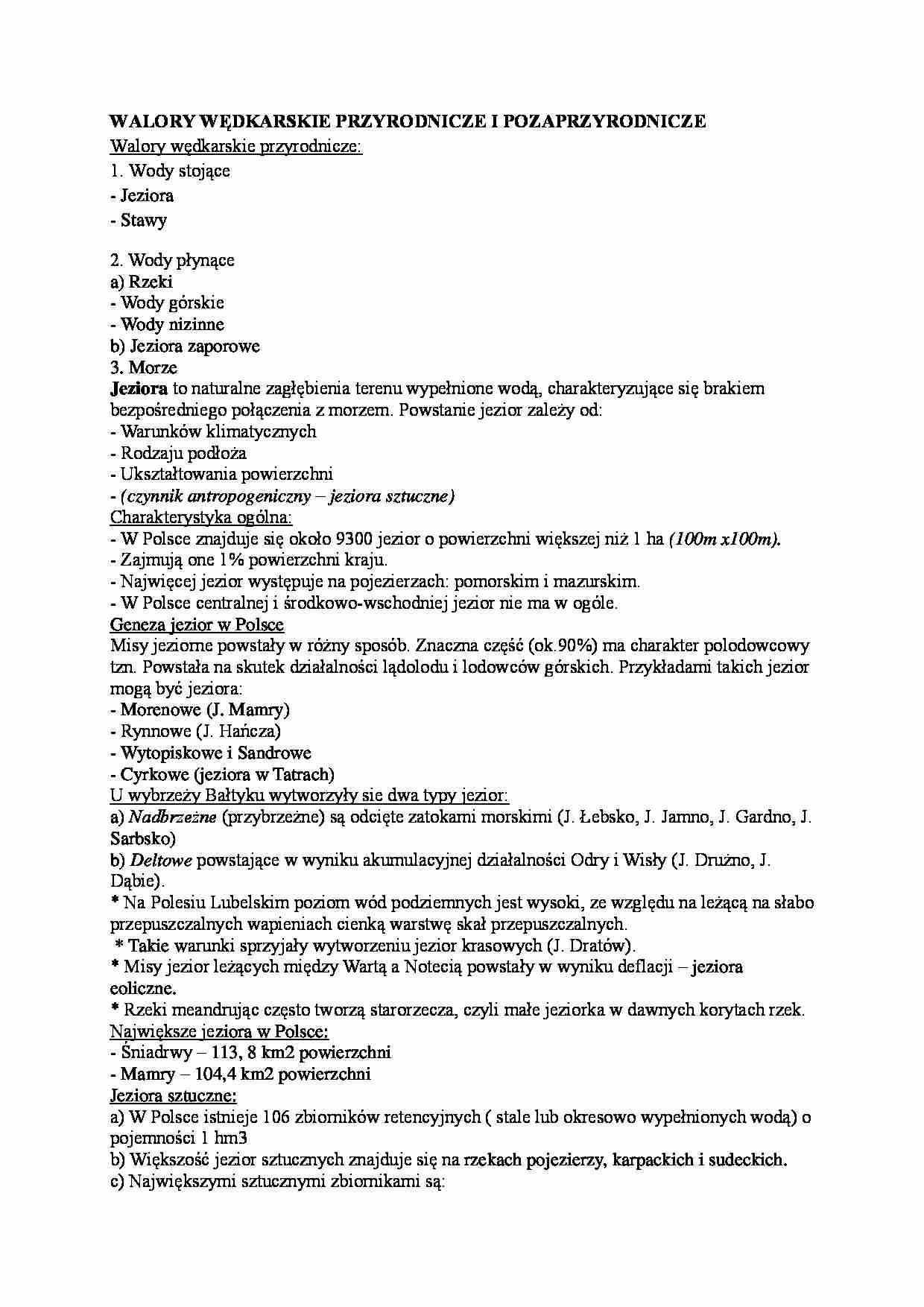 Wędkarstwo przyrodnicze w Polsce - strona 1