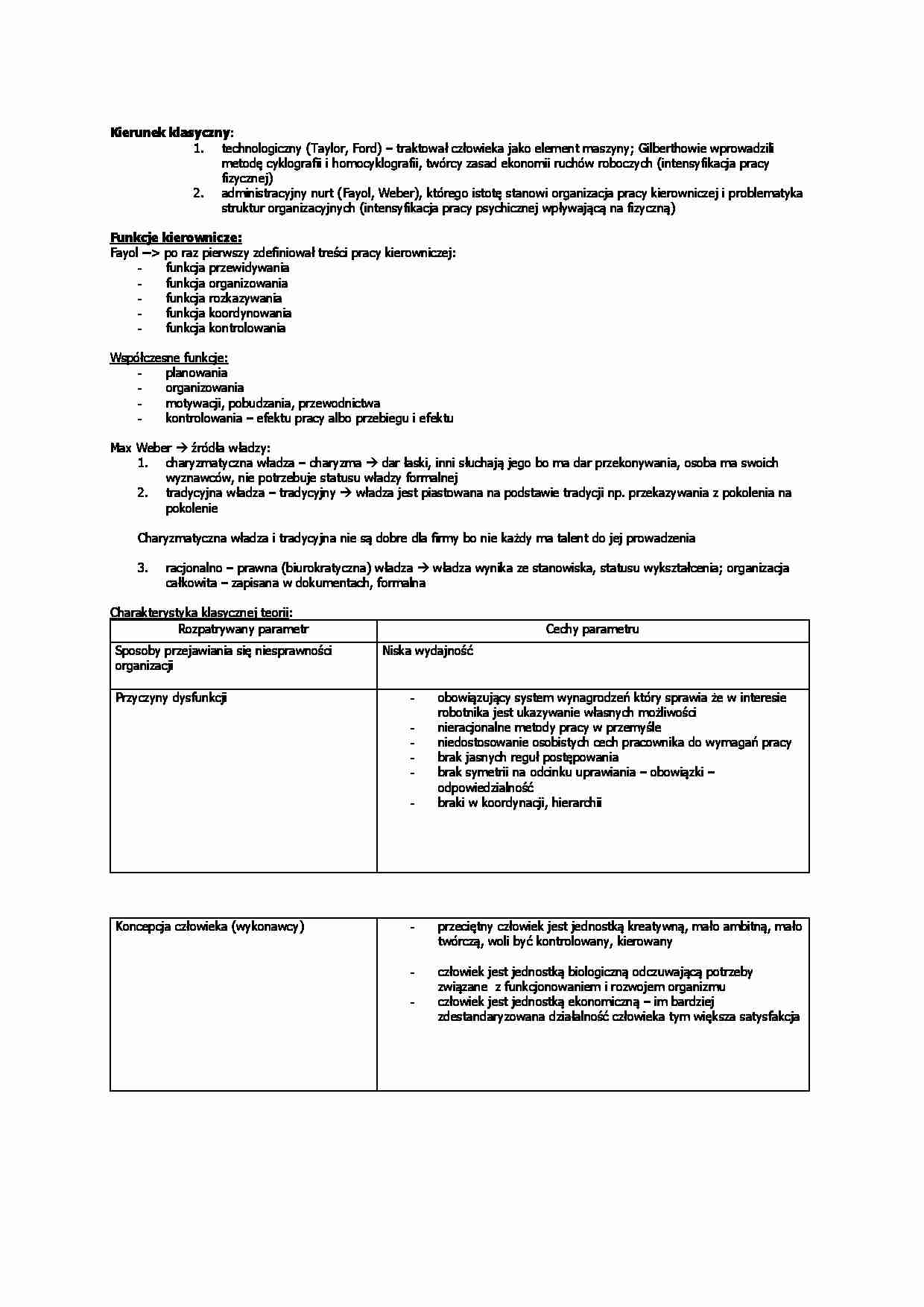 Kierunek klasyczny, fukcje kierownicze - strona 1