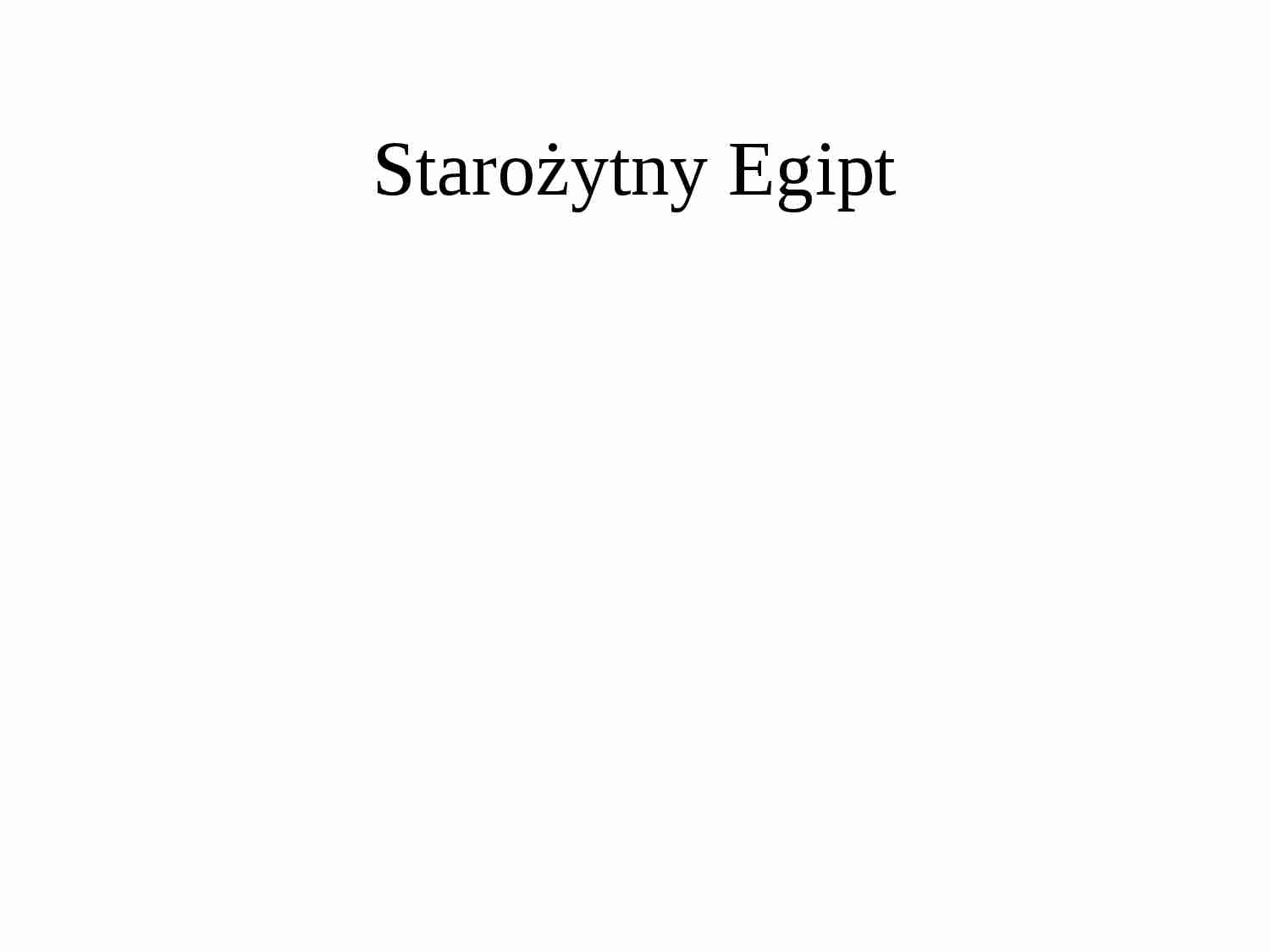 Prezentacja o Egipcie - strona 1