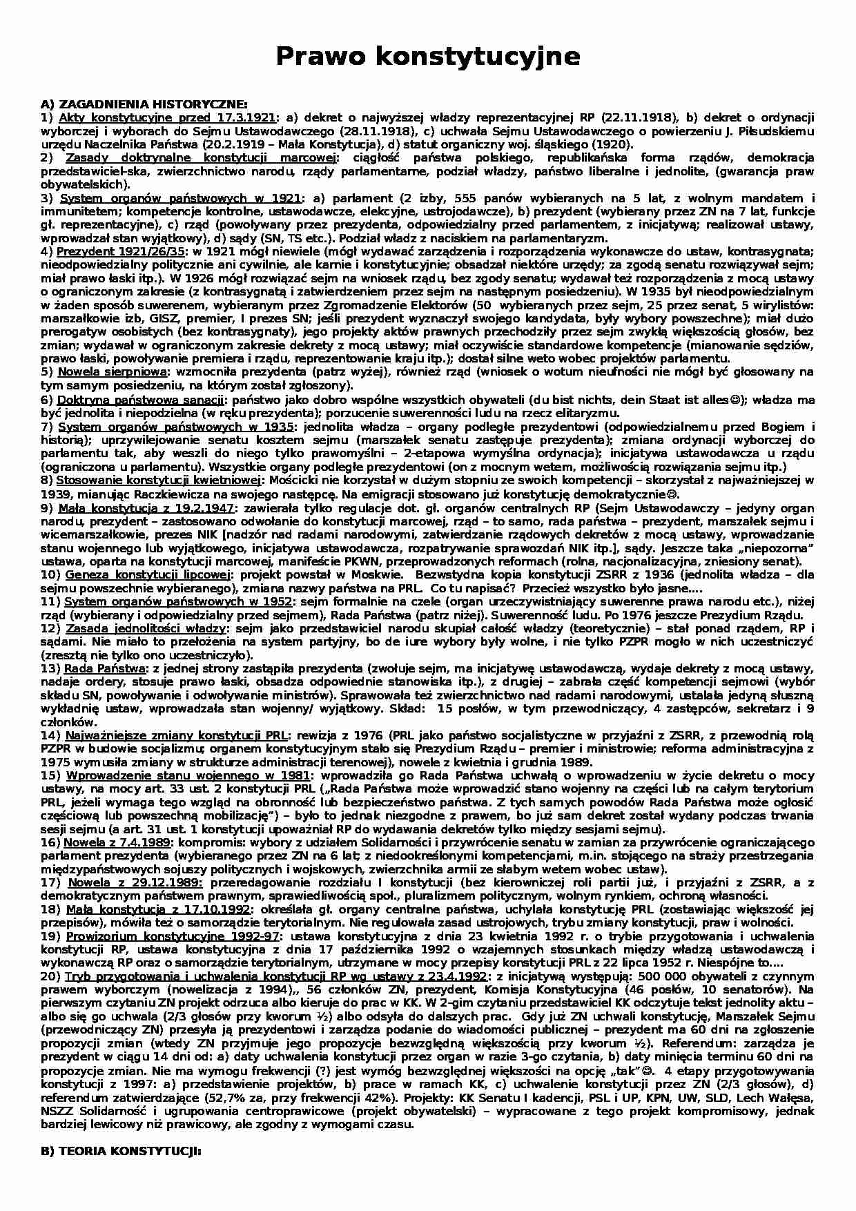 skrypt obszerny - Prawo  - strona 1