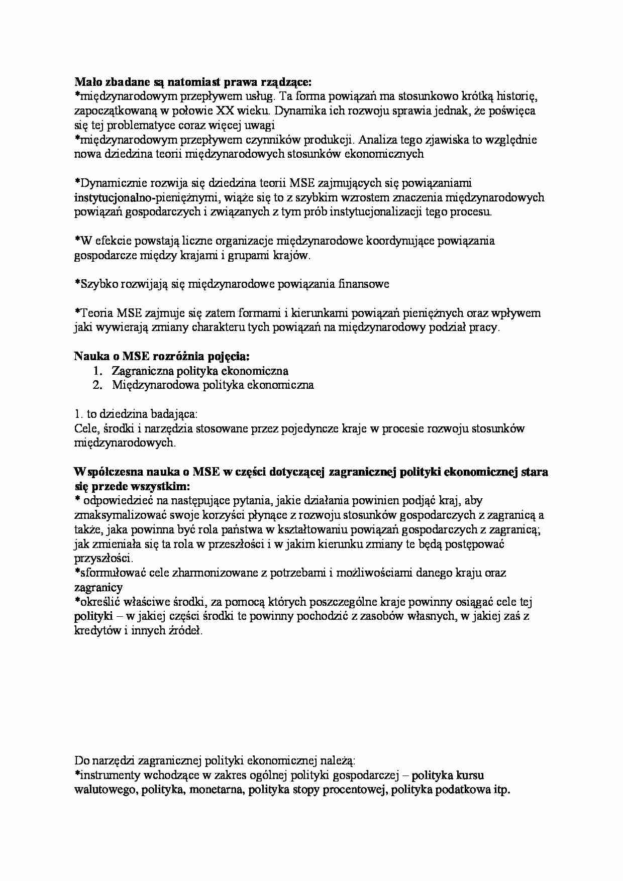 Pojęcie polityki ekonomicznej - strona 1