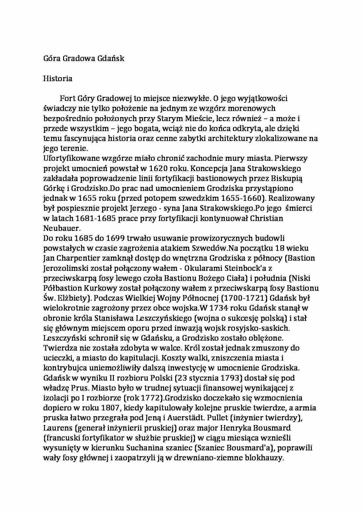 Historia góry gradowej - strona 1