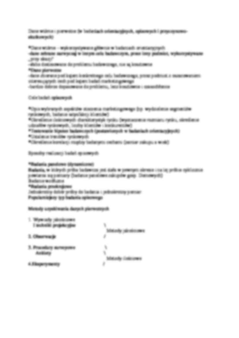 Badania marketingowe i ich cele - strona 2