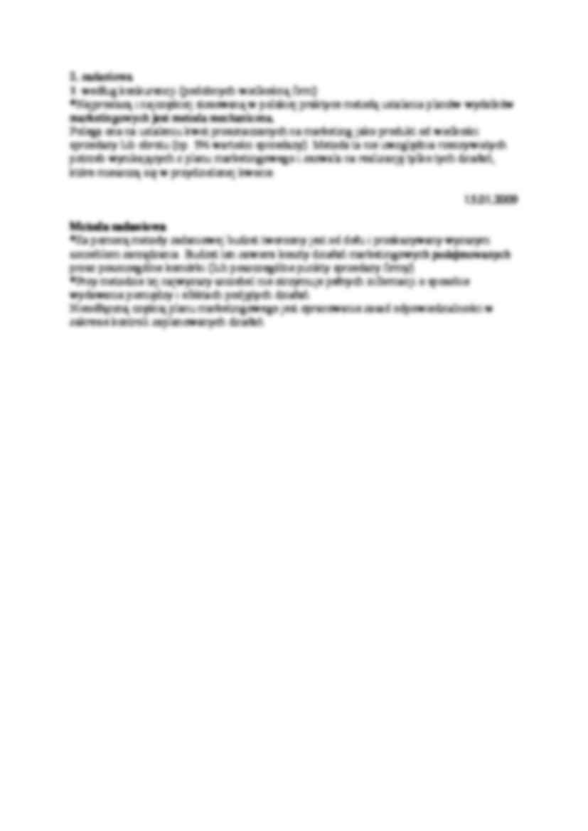 Plan i budżet marketingowy - strona 2