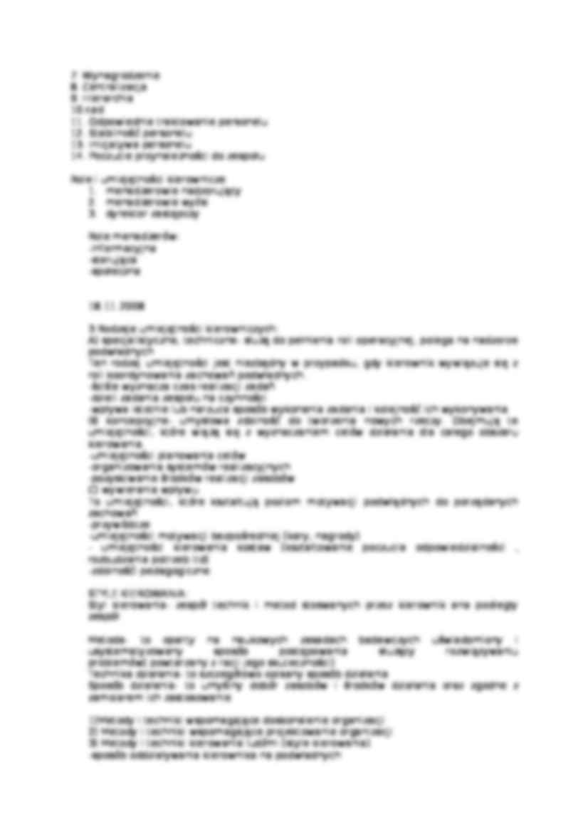 Pytania na egzamin - Praksologia - strona 3