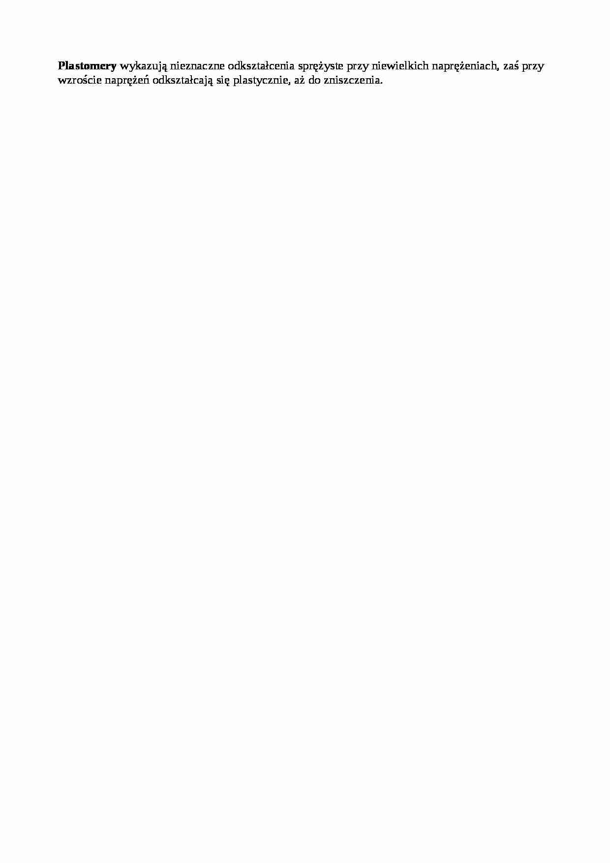 Plastomery - cechy - strona 1
