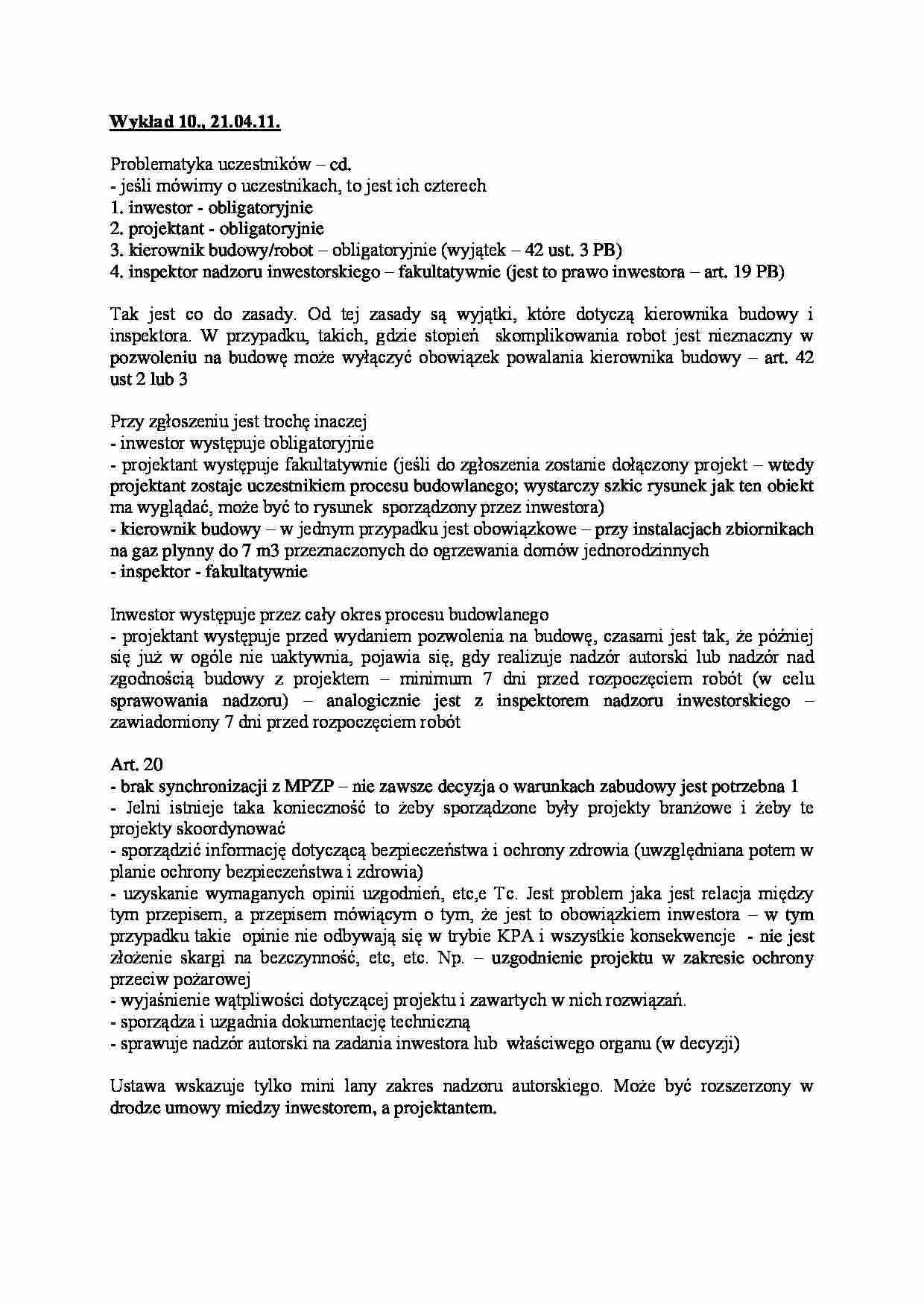 Problematyka uczestników-wykład  - strona 1