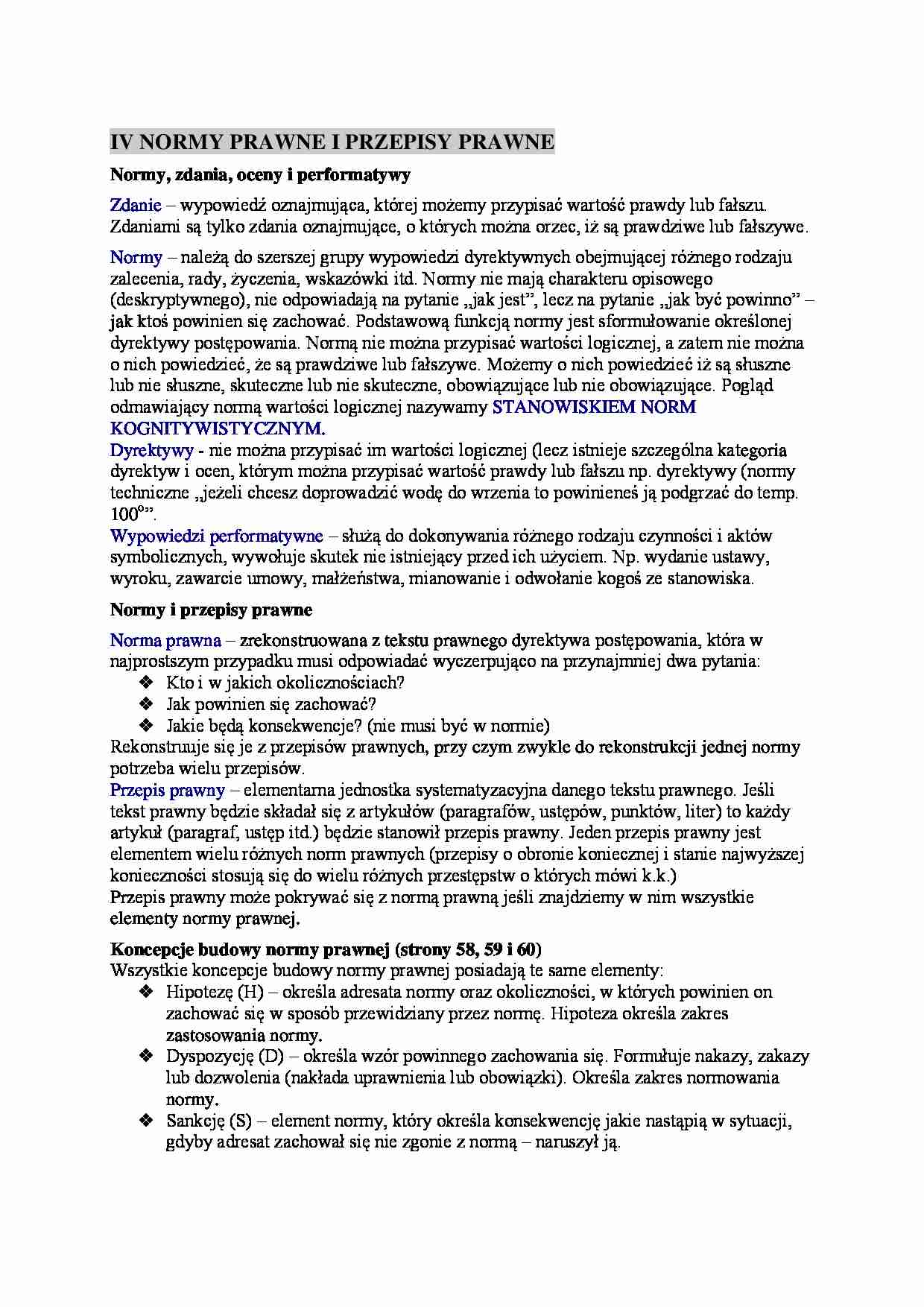 Normy prawne i przepisy prawne - strona 1