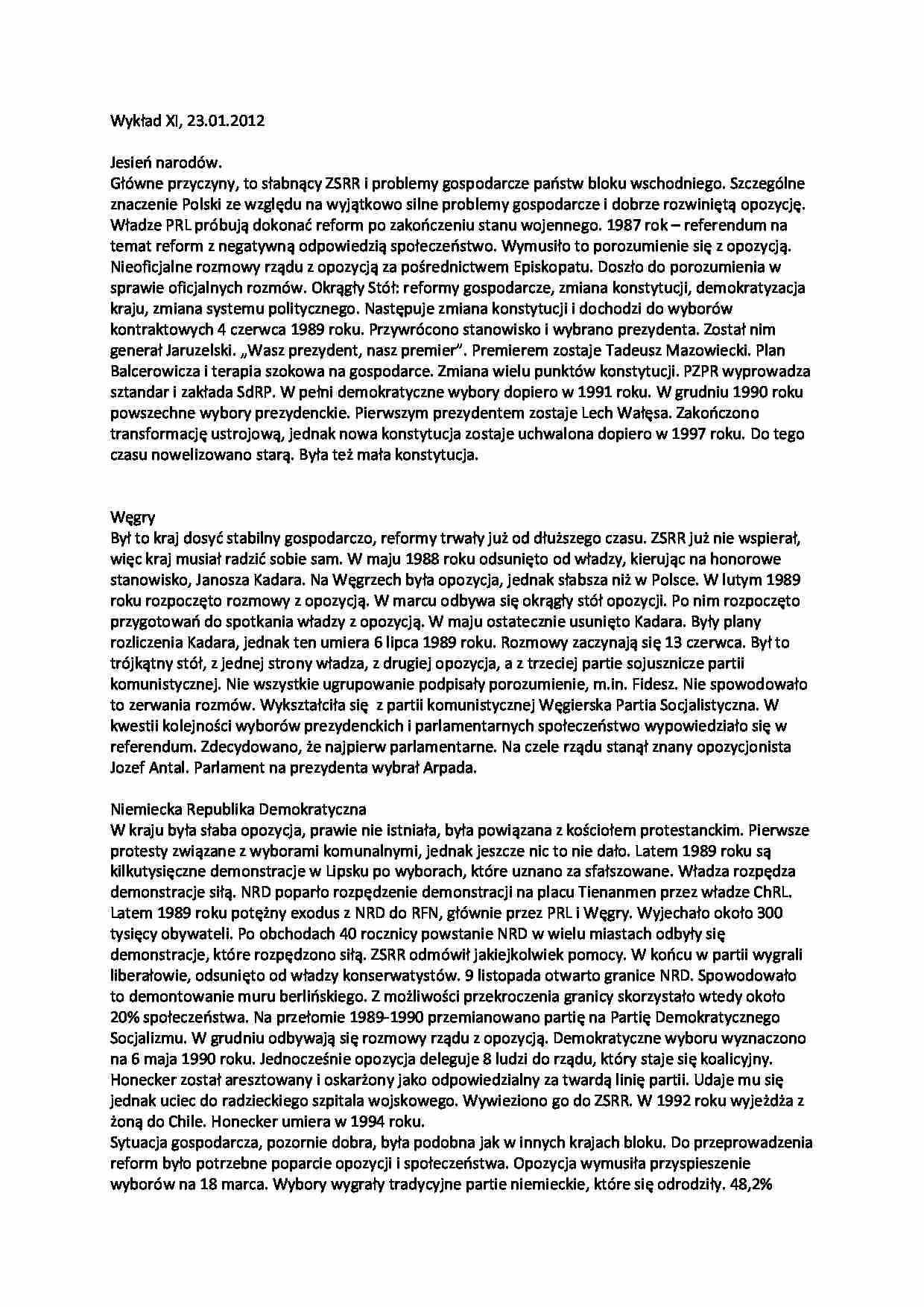 Jesień narodów-Wykład  - strona 1