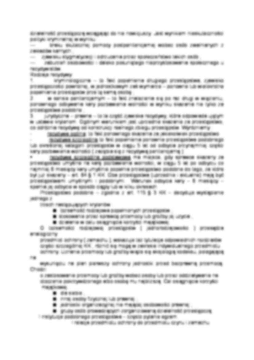 Nadzwyczajne obostrzenie kary  - strona 2