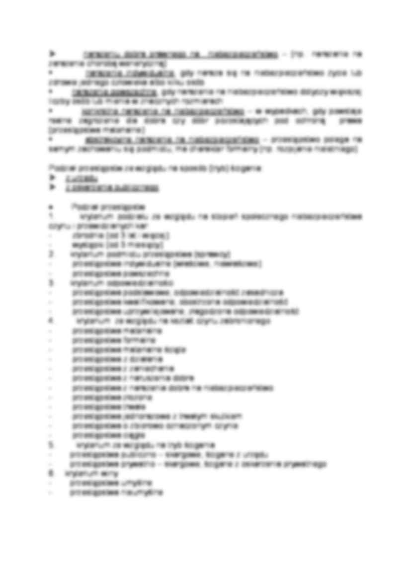 Podział przestępstw - Umyślne - strona 2