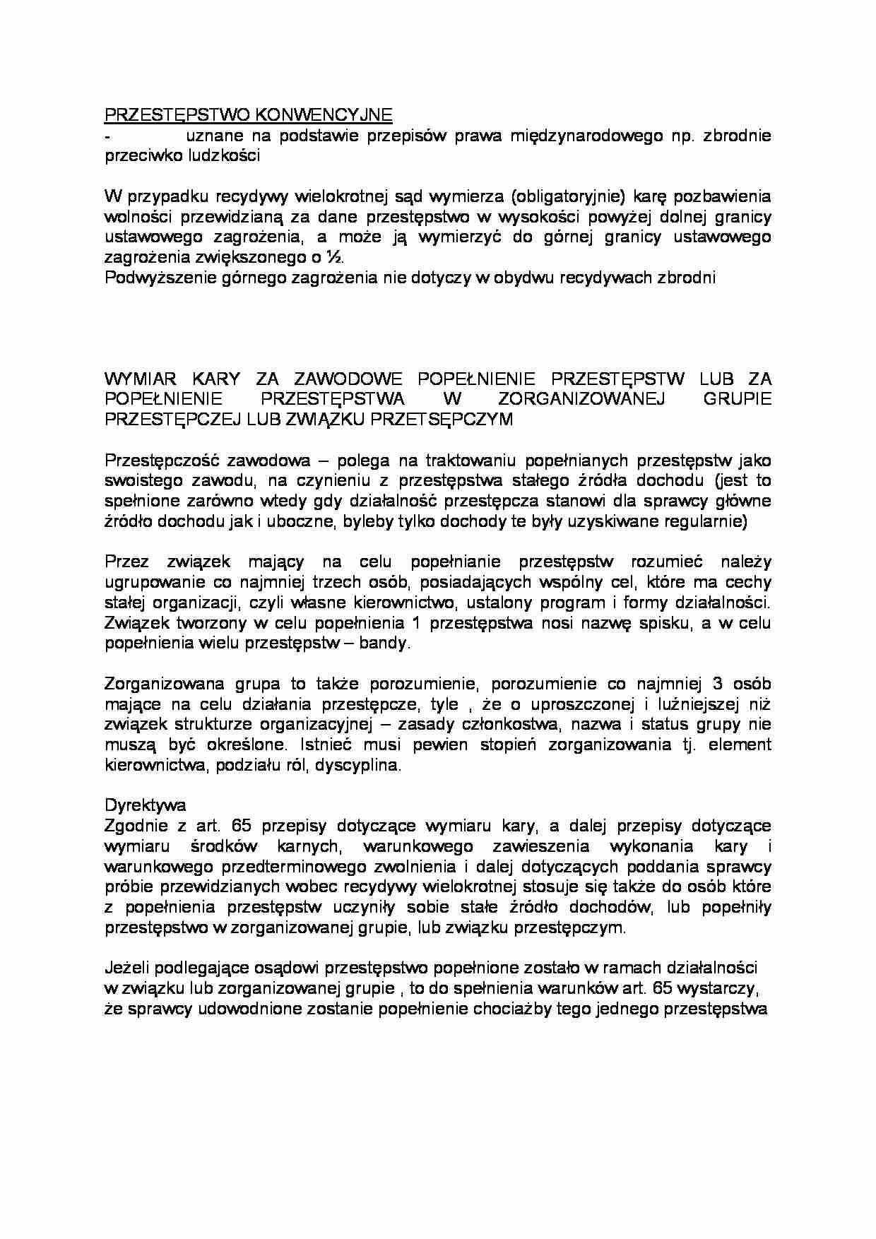 Przestępstwo konwencyjne - strona 1