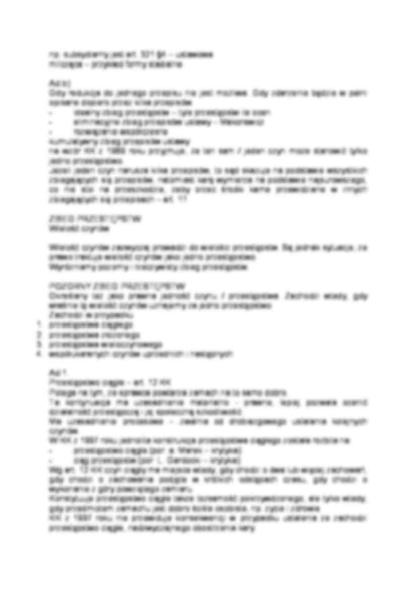 Wymiar kary za ciąg przestępstw art. 91 - strona 2