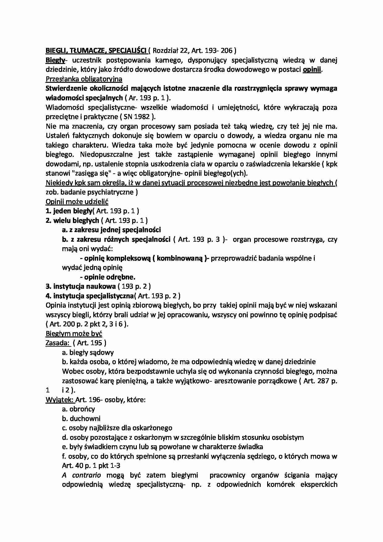 Biegli, tłumacze, specjaliści-opracowanie - strona 1