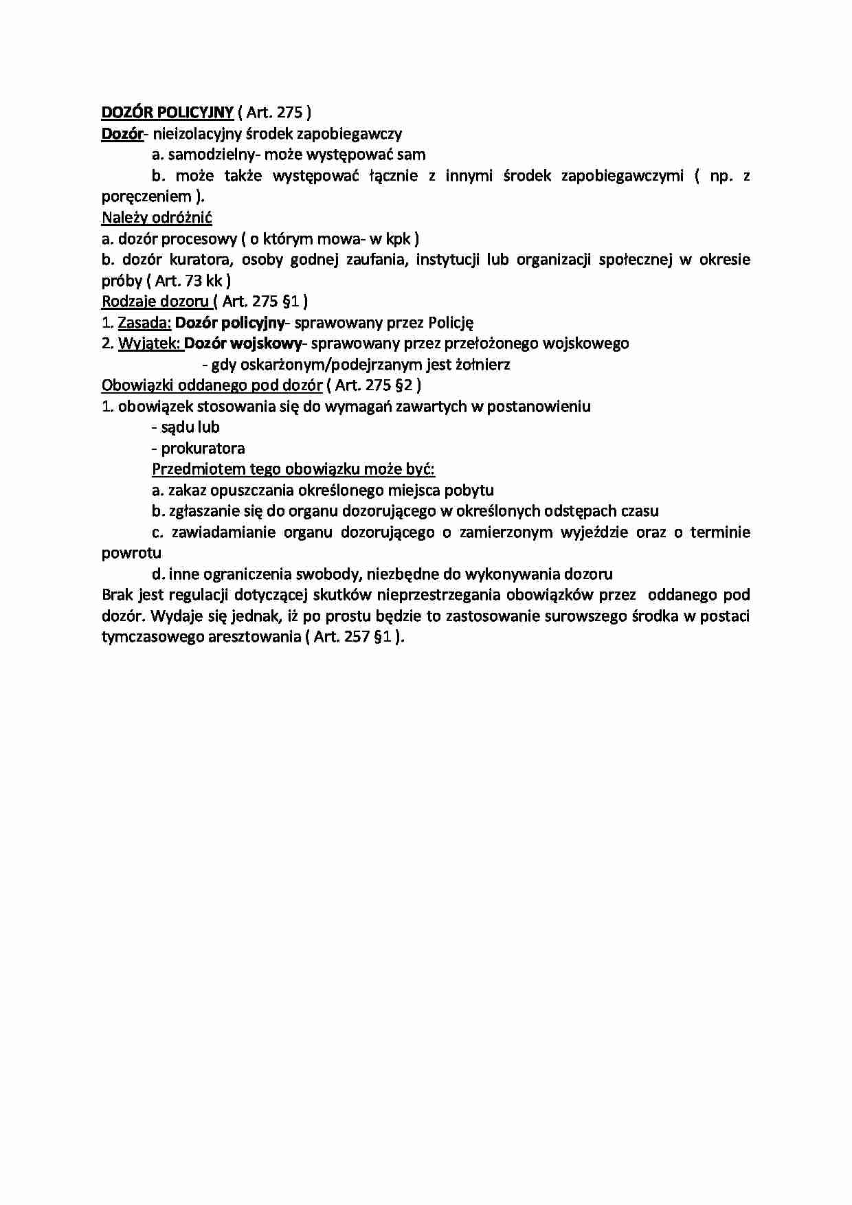 Dozór policyjny - strona 1