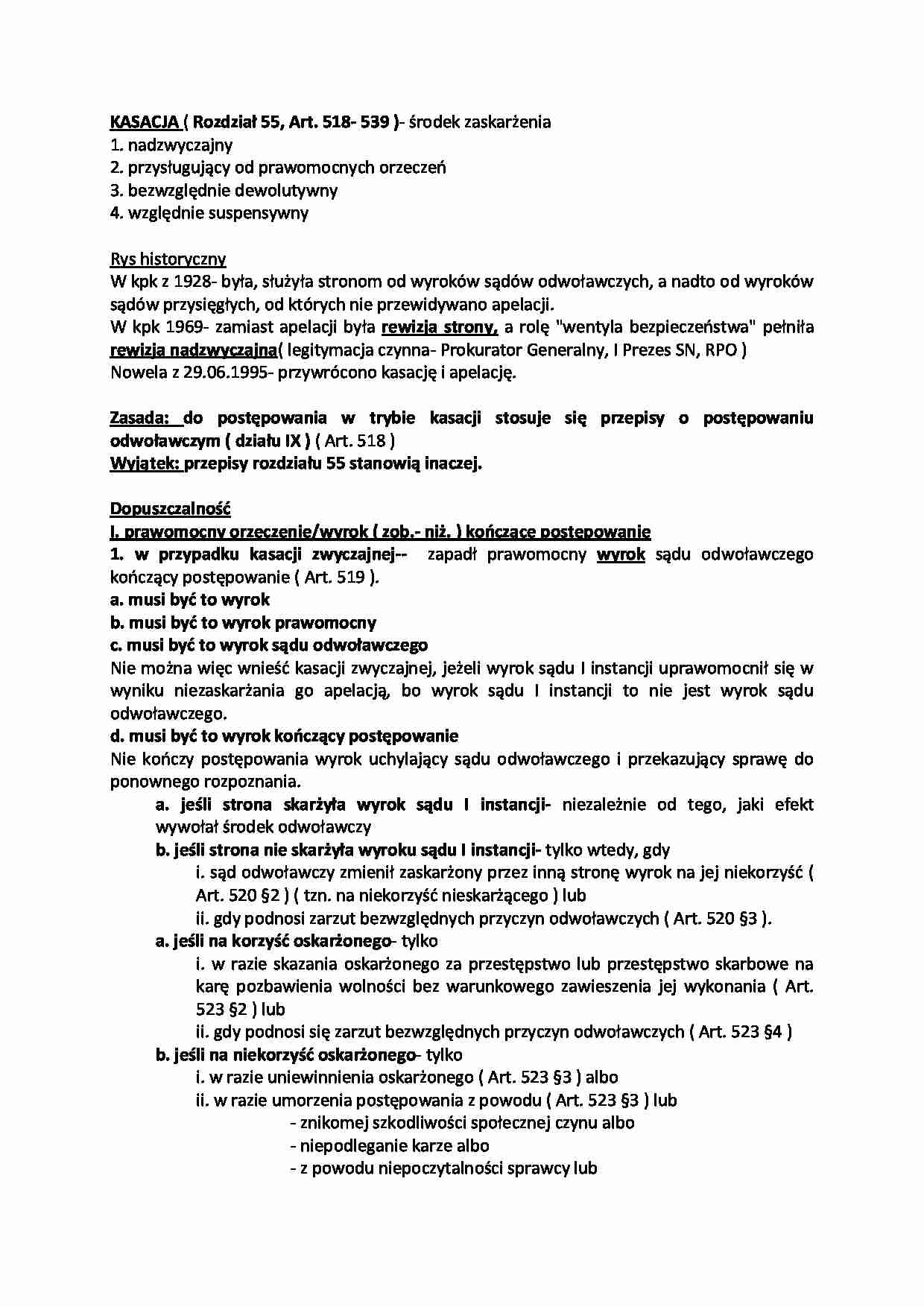 Kasacja-opracowanie - strona 1