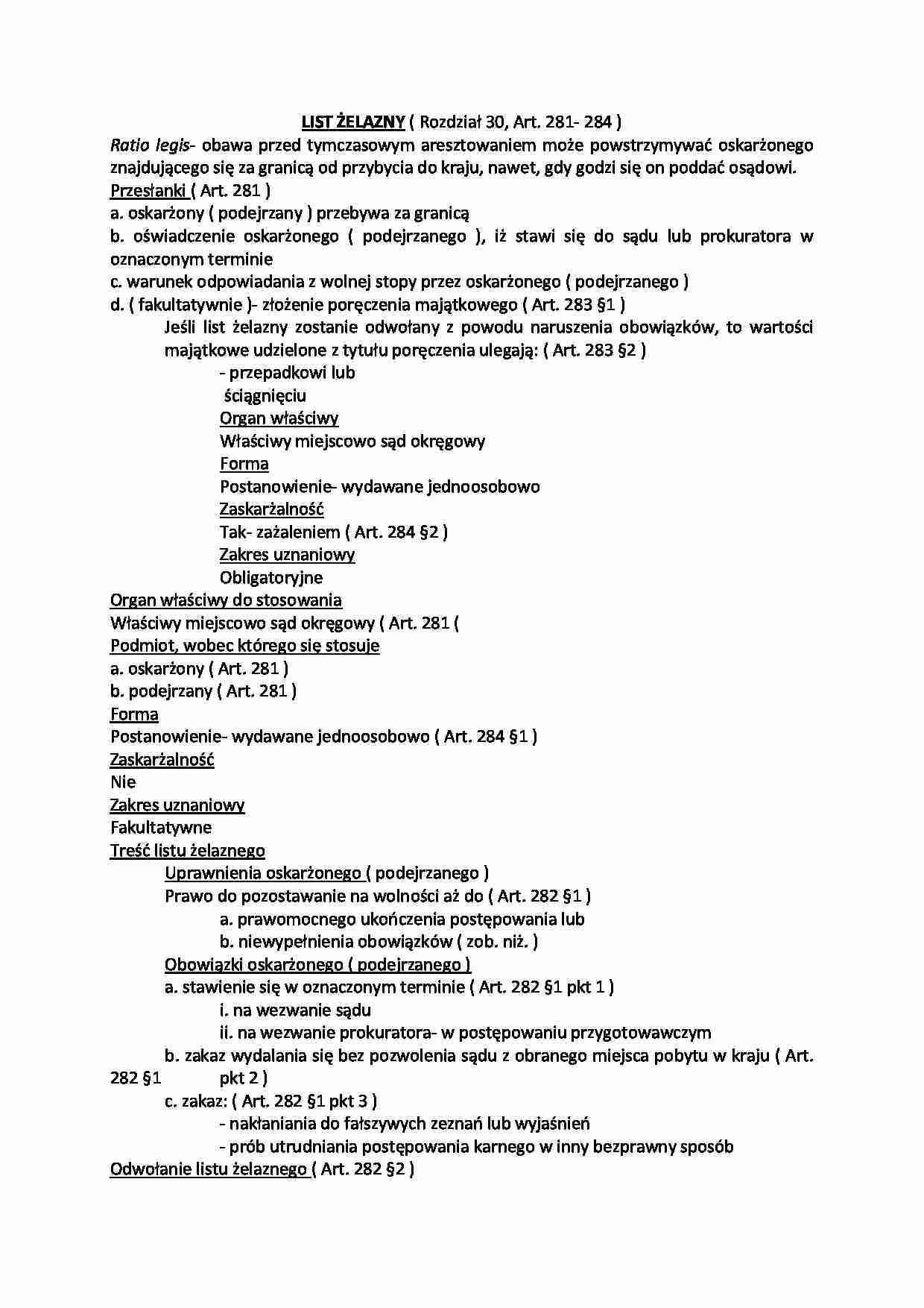 List żelazny - strona 1