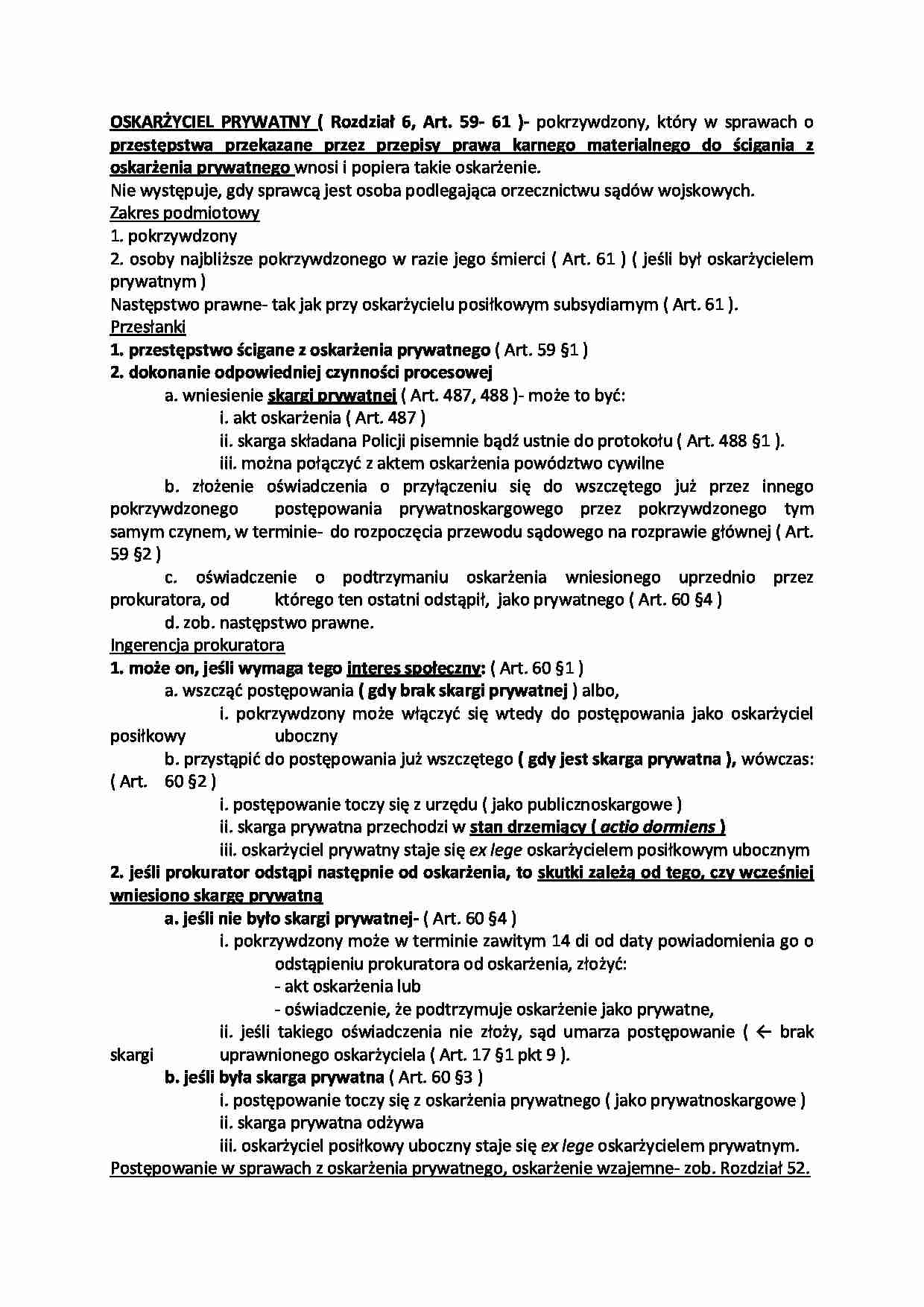 Oskarżyciel prywatny - strona 1