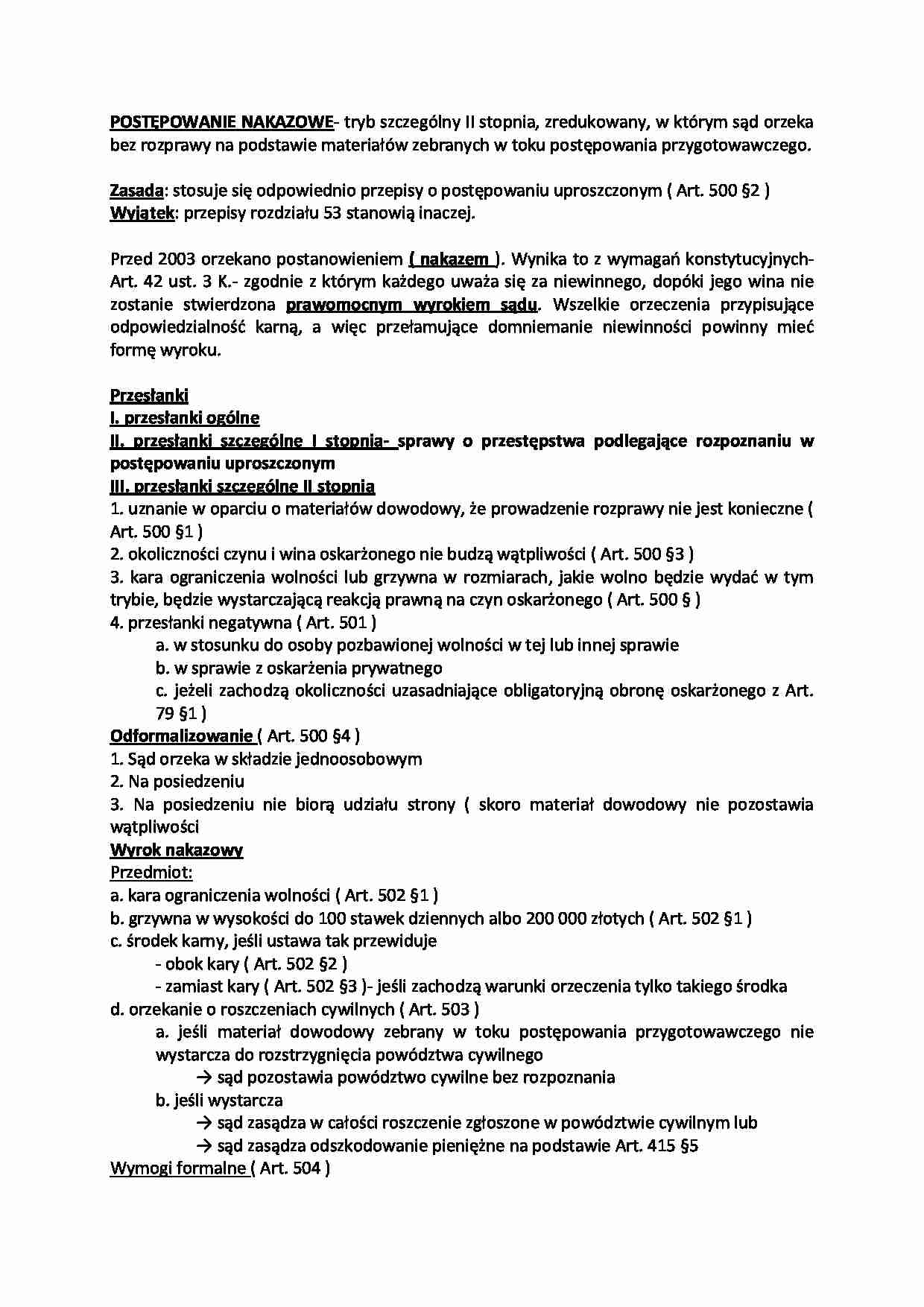 Postępowanie nakazowe - strona 1