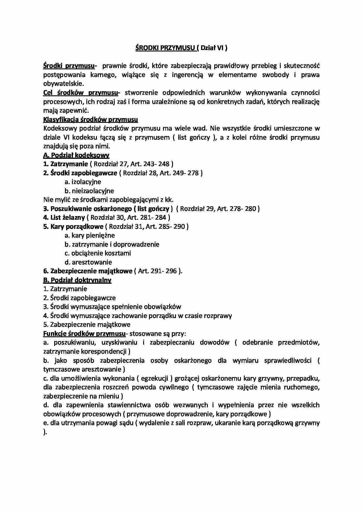 Środki przymusu - strona 1