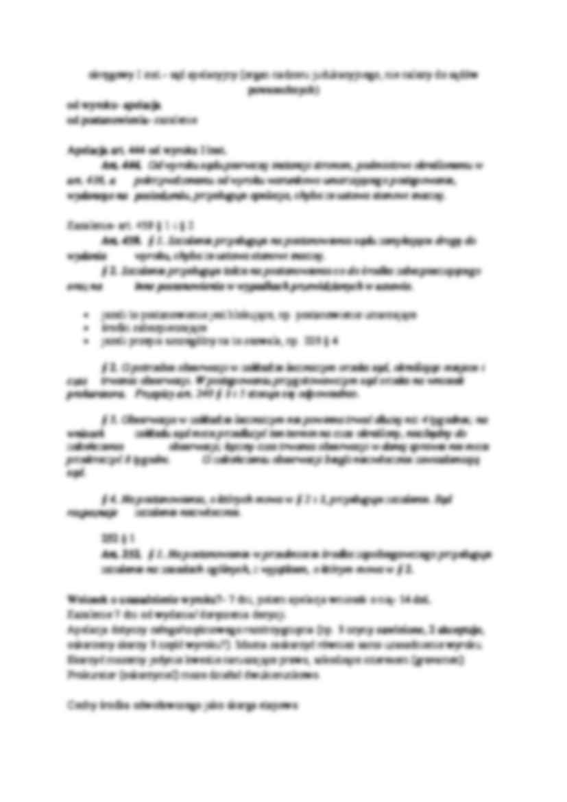 Koncentracja materiału procesowego-wykład  - strona 3