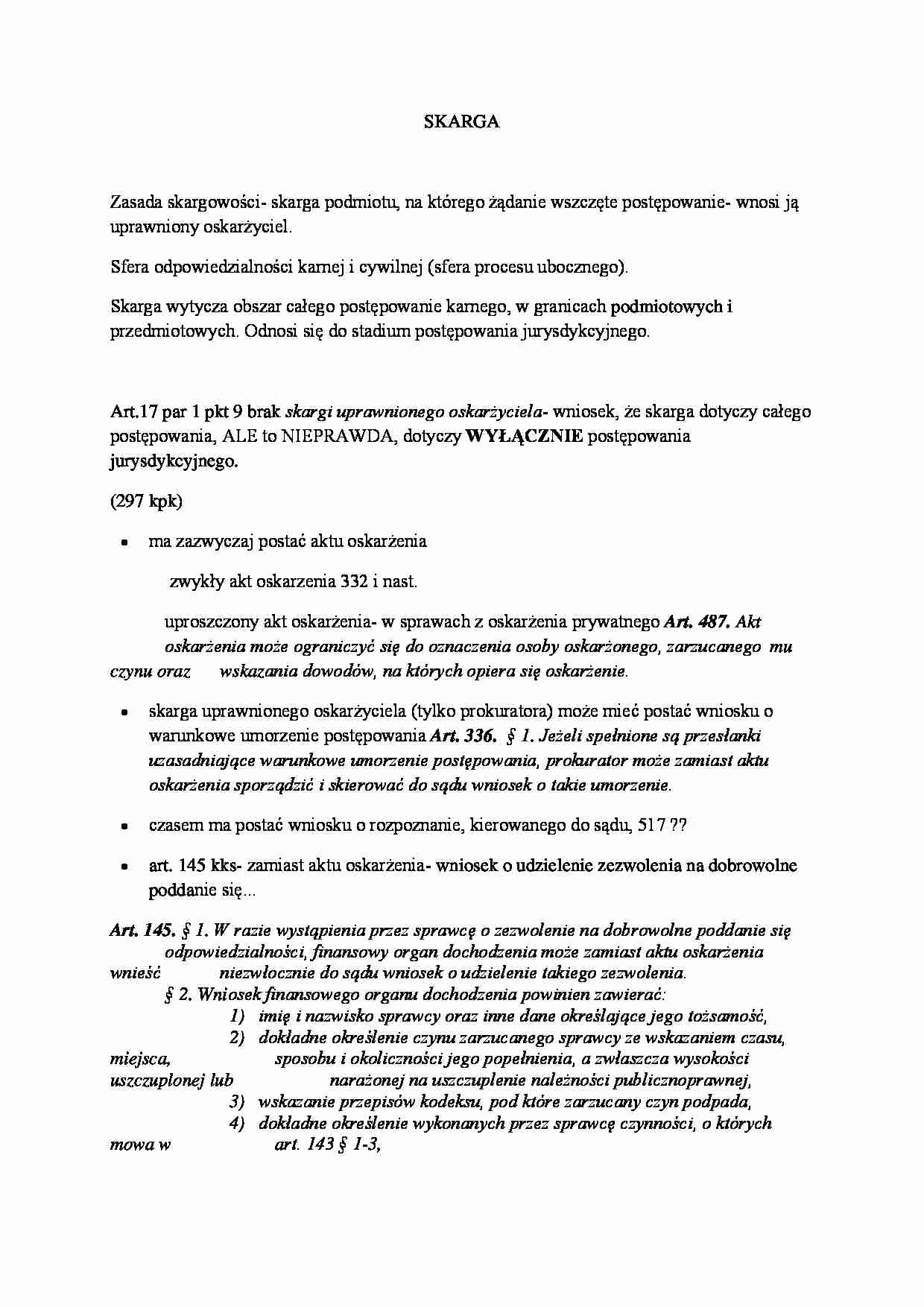 Skarga-wykład - strona 1