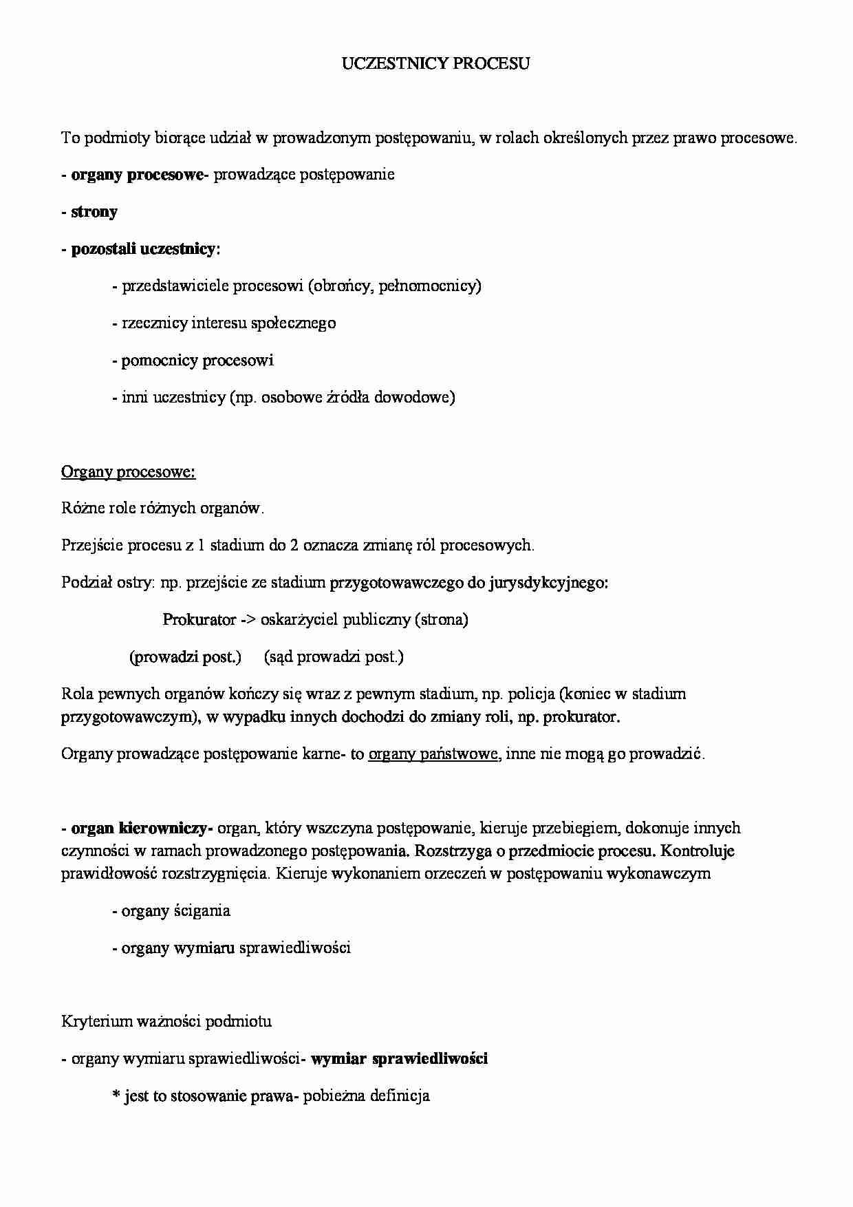 Uczestnicy procesu-wykład  - strona 1