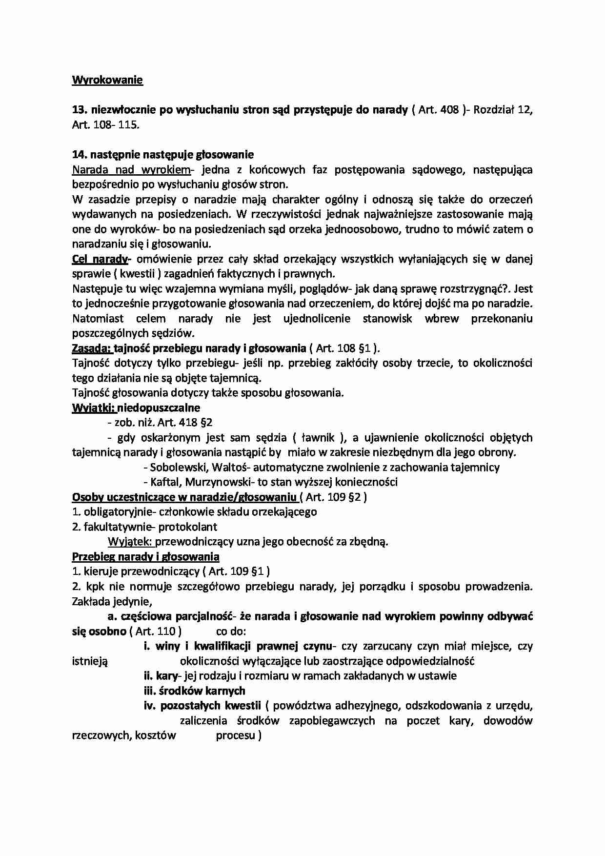 Wyrokowanie-opracowanie - strona 1